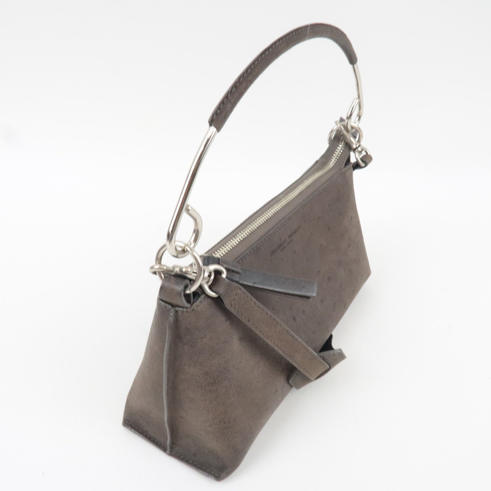 Hunting World Ostrich 2Way Shoulder Bag Brown