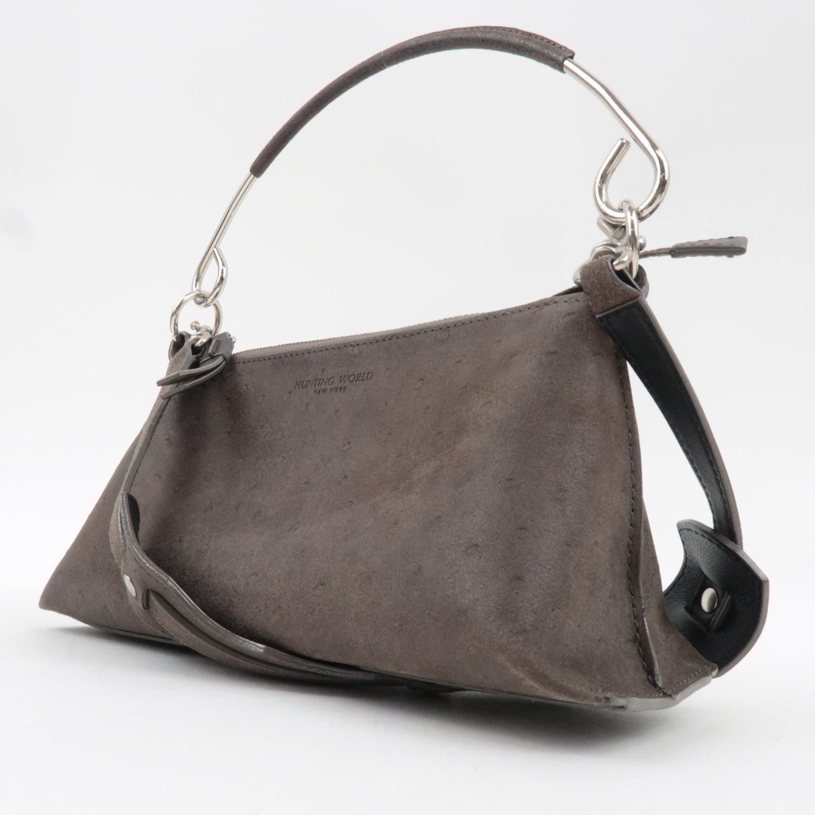 Hunting World Ostrich 2Way Shoulder Bag Brown