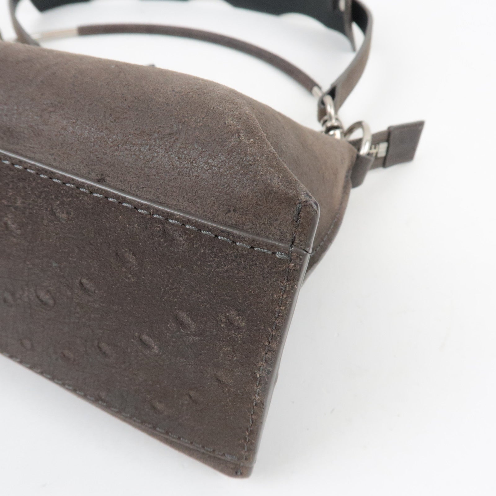 Hunting World Ostrich 2Way Shoulder Bag Brown