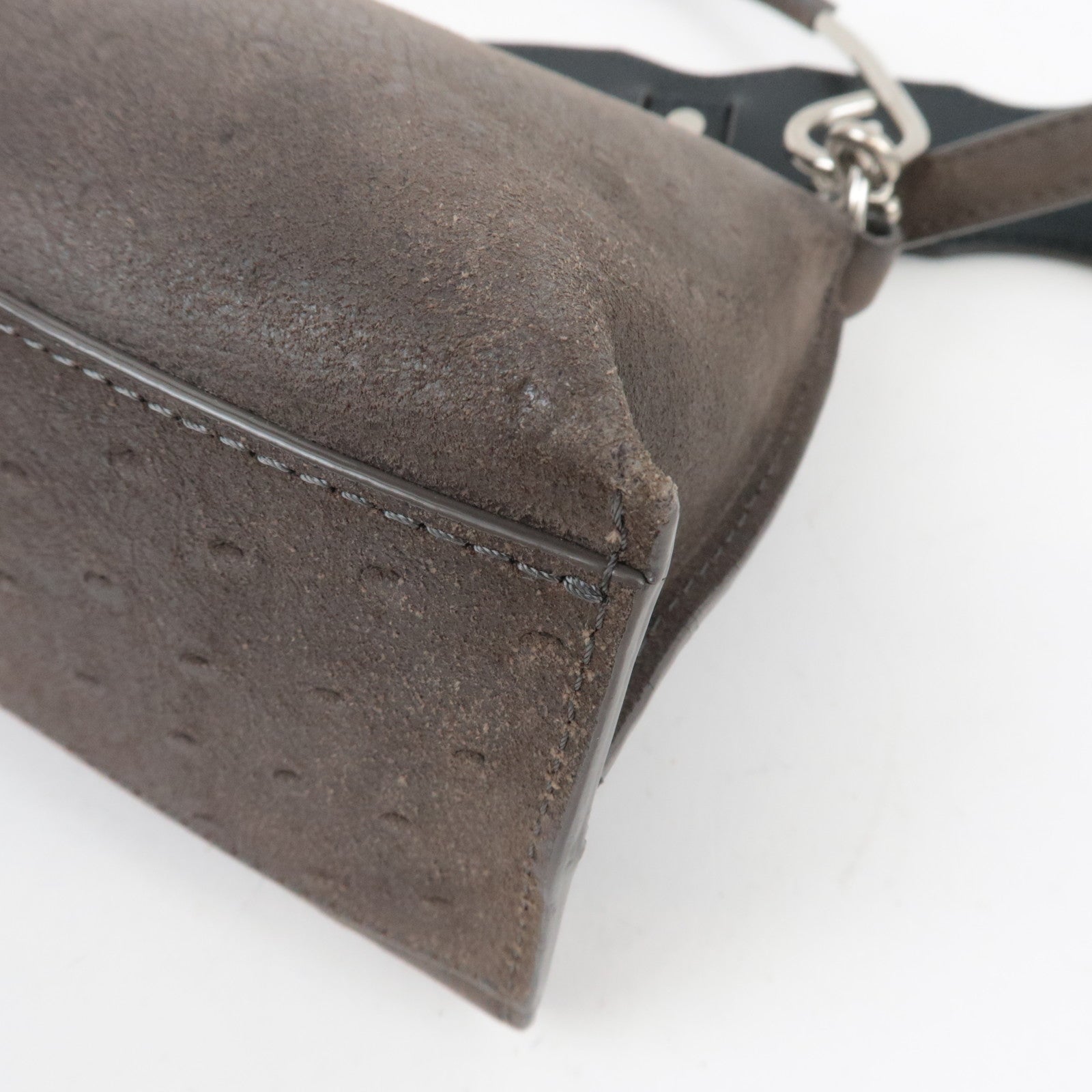 Hunting World Ostrich 2Way Shoulder Bag Brown