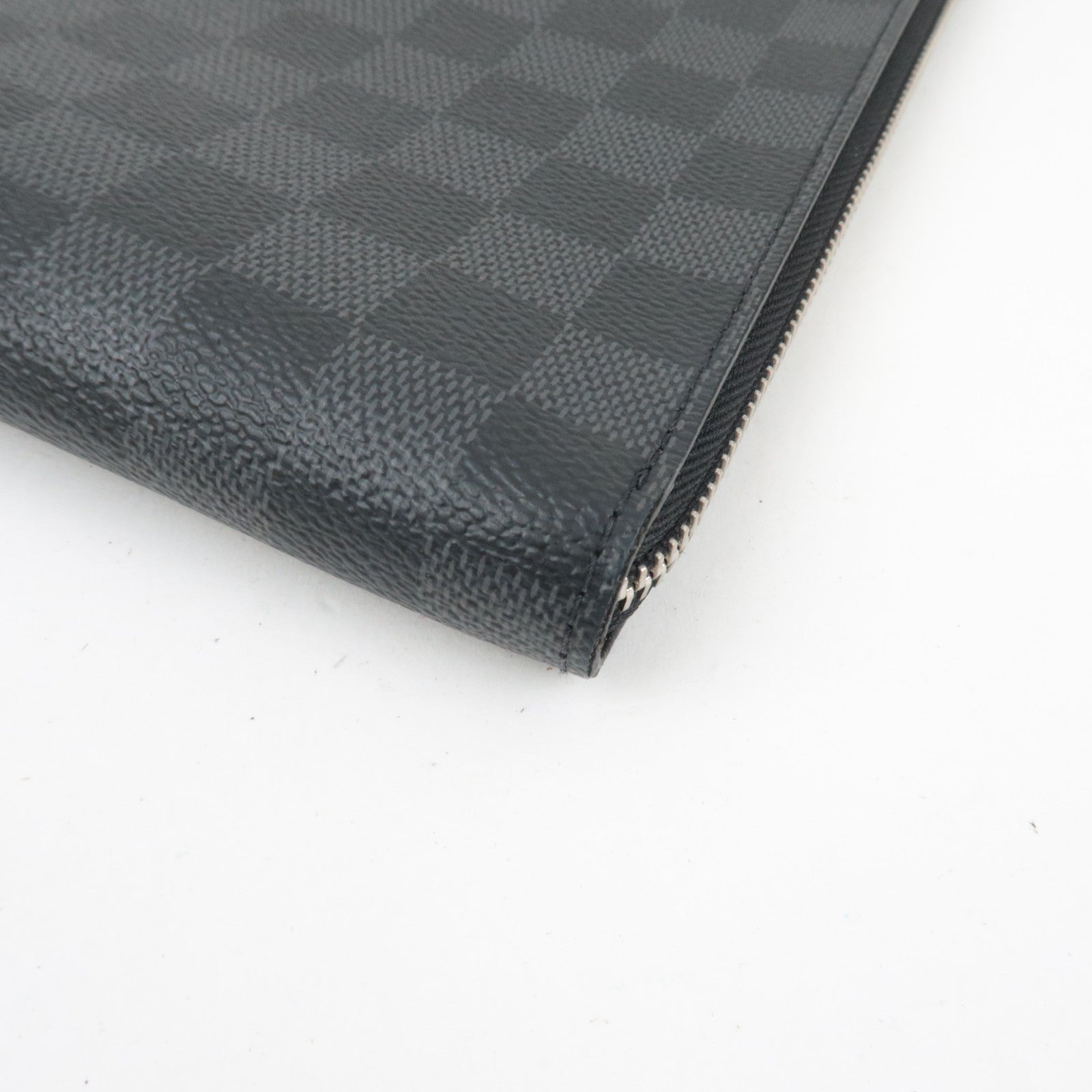 Louis Vuitton Damier Graphite Pochette Jules GM Clutch Bag N41501 RFID *Box, Dust bag