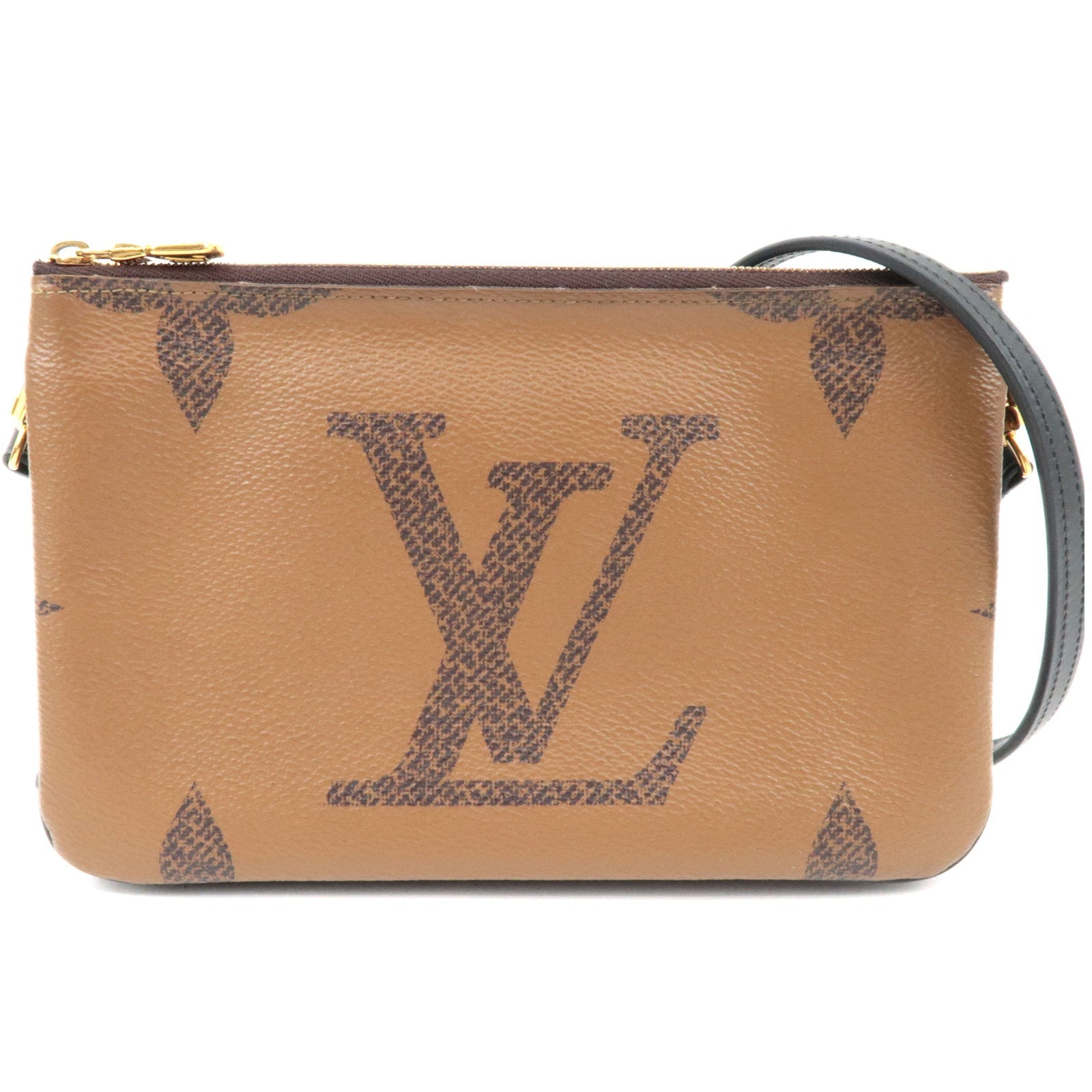 Louis Vuitton Monogram Giant Reverse Pochette Double Zip Shoulder Bag M69203 MI2280 83241