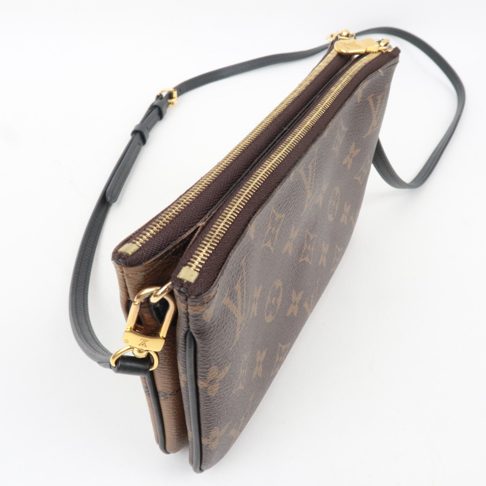 Louis Vuitton Monogram Giant Reverse Pochette Double Zip Shoulder Bag M69203 MI2280