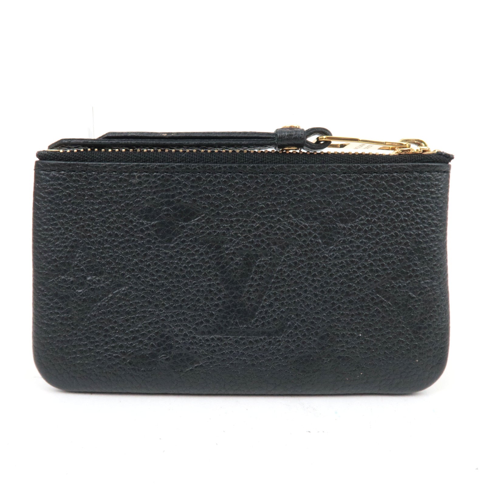 Louis Vuitton Monogram Empreinte Pochette Cles Coin Case Noir M80879 CT1244 *Dust bag