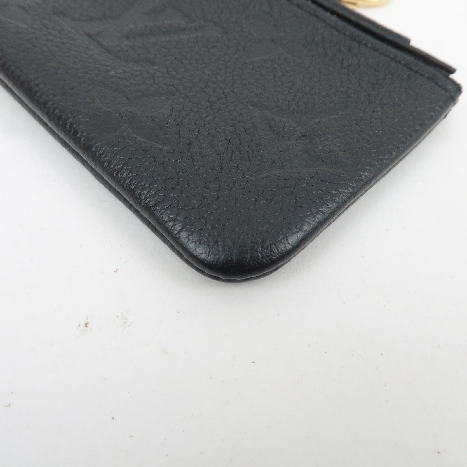 Louis Vuitton Monogram Empreinte Pochette Cles Coin Case Noir M80879 CT1244 *Dust bag