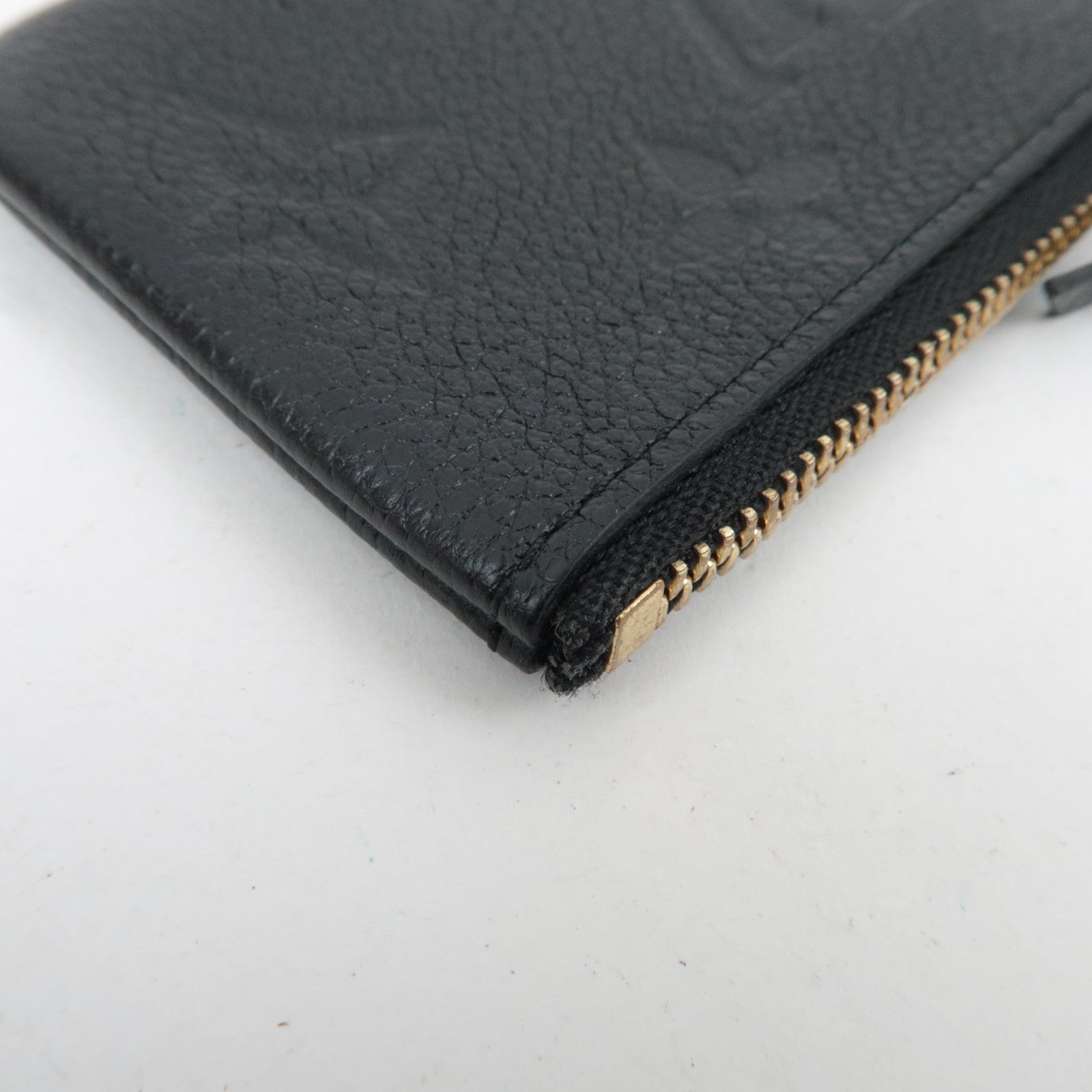 Louis Vuitton Monogram Empreinte Pochette Cles Coin Case Noir M80879 CT1244 *Dust bag