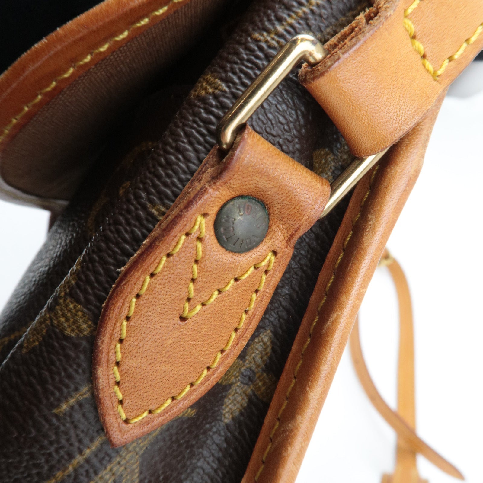 Louis Vuitton Monogram Gibeciere PM Shoulder Bag M42248 AR1913