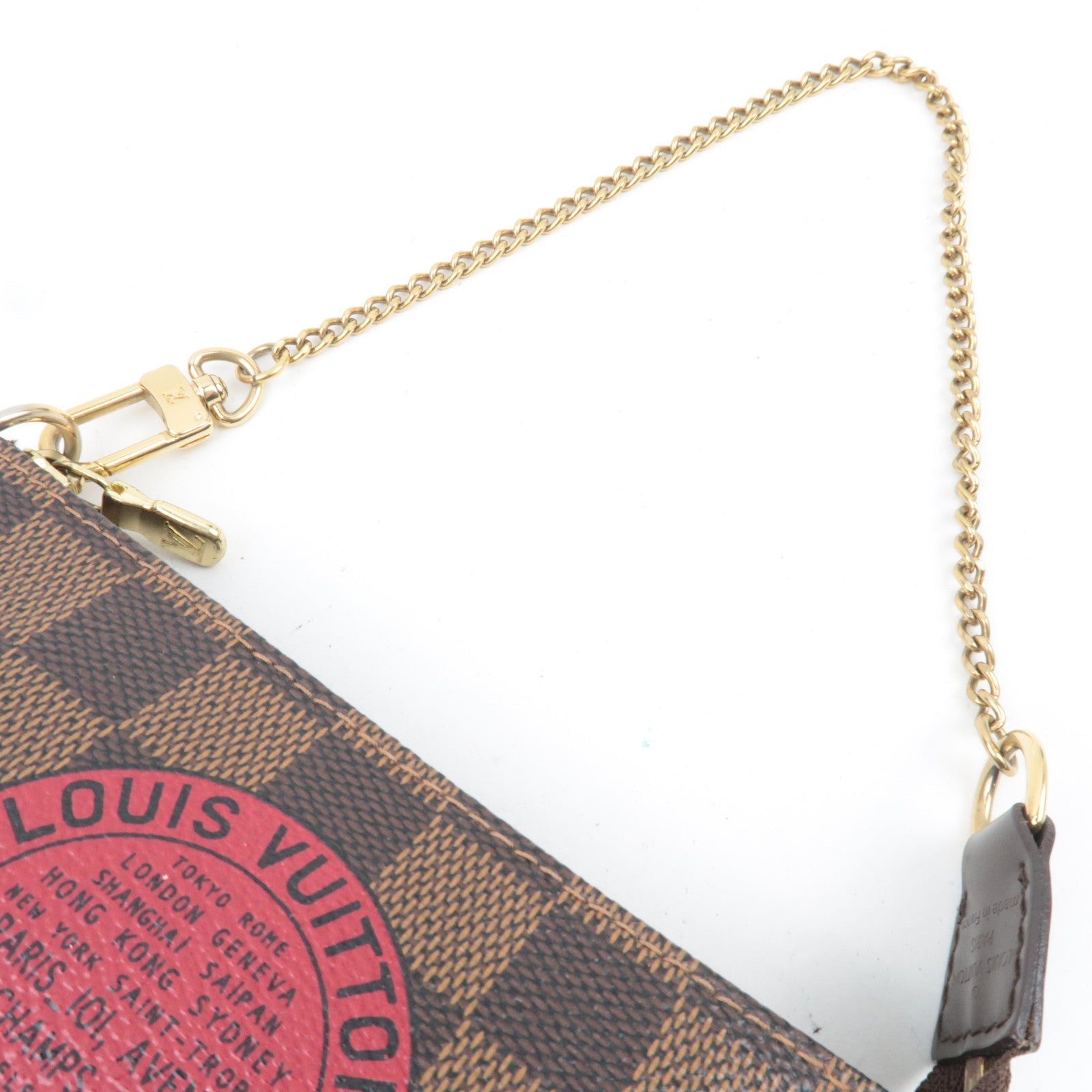 Louis Vuitton Damier T&B Mini Pochette Accessoires Mini Handbag N58011 FL0098