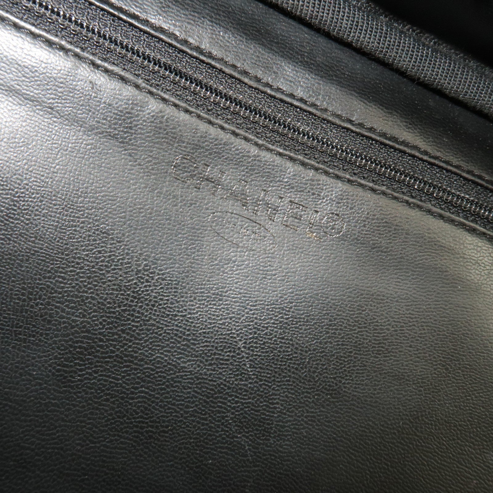 CHANEL Cocomark 2Way Vanity Bag Caviarskin Black Gold HDW *Strap