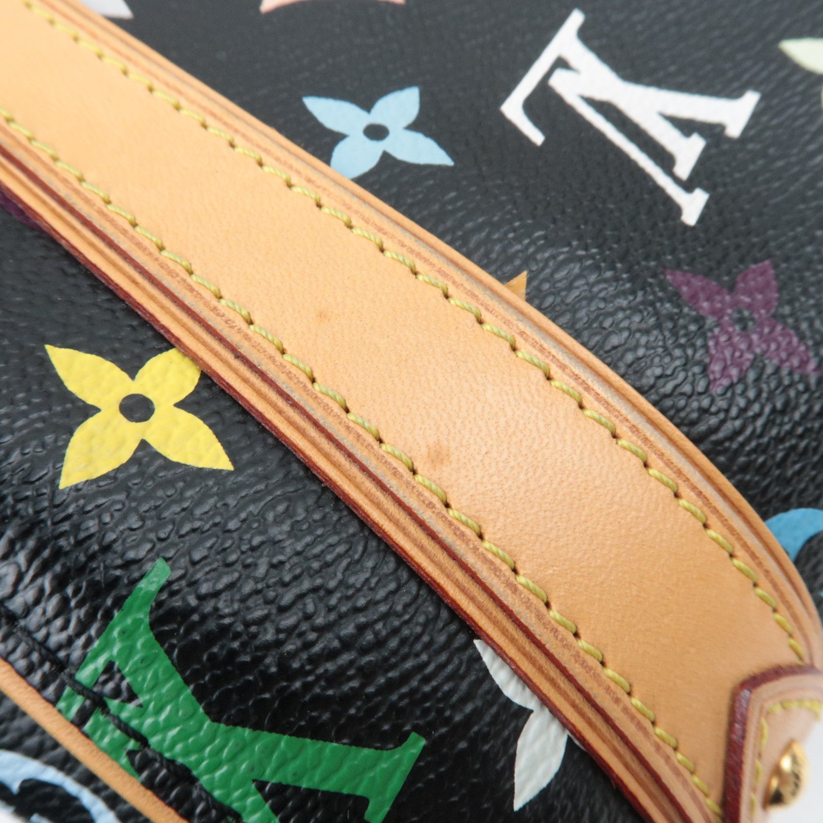 Louis Vuitton Monogram Multicolor Priscilla Leather Handbag Noir M40097 SP1016 *Dust bag