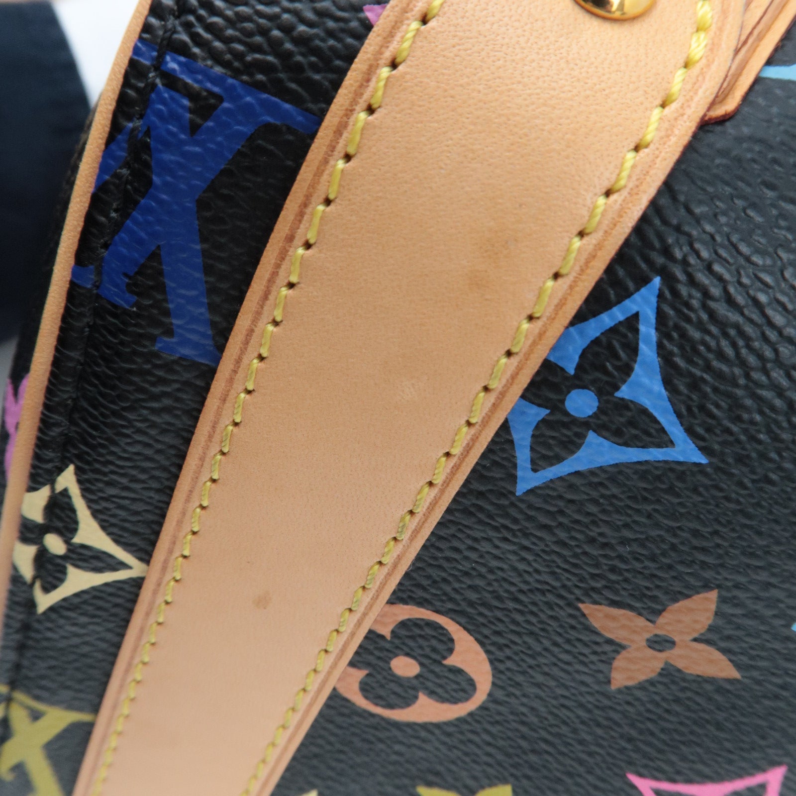 Louis Vuitton Monogram Multicolor Priscilla Leather Handbag Noir M40097 SP1016 *Dust bag