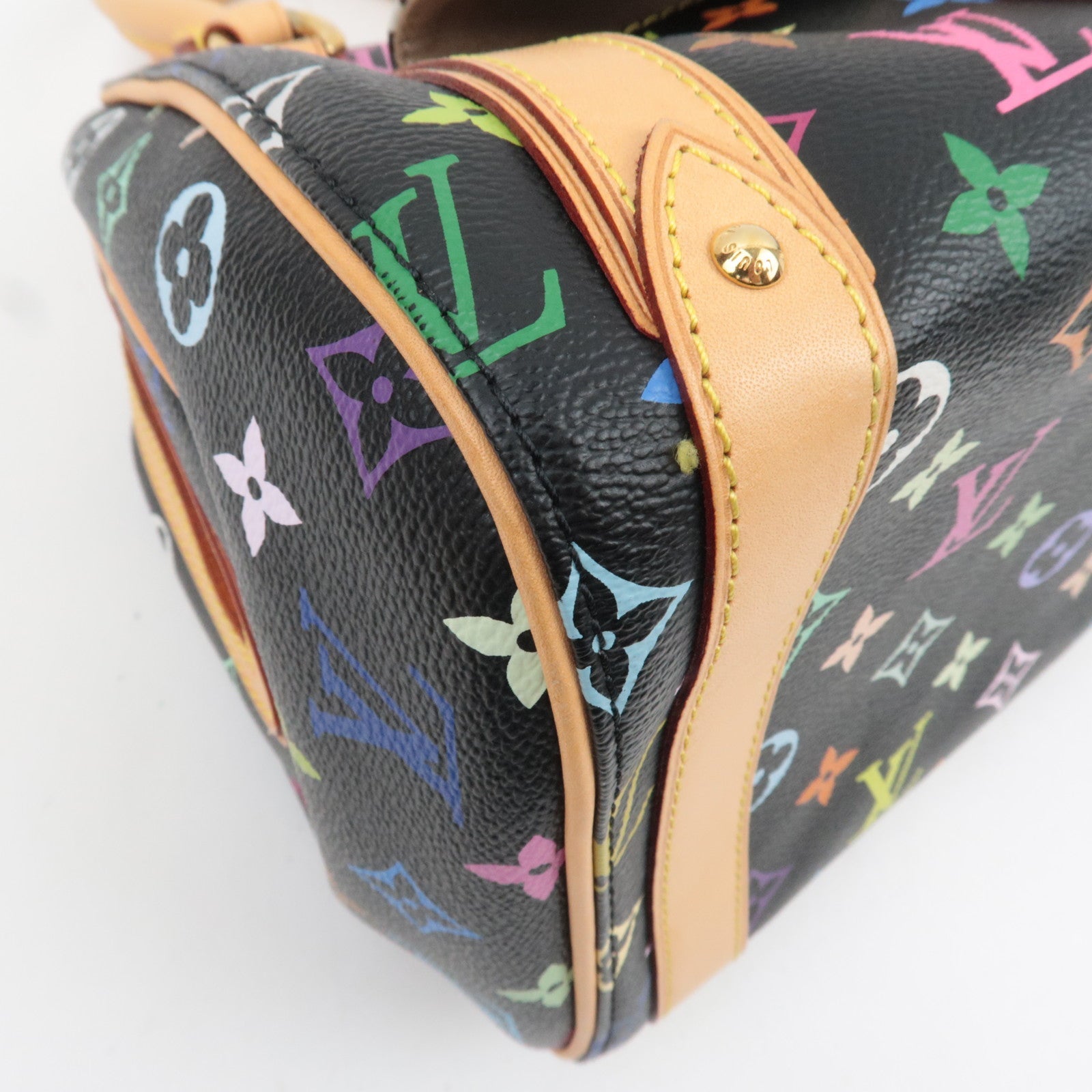 Louis Vuitton Monogram Multicolor Priscilla Leather Handbag Noir M40097 SP1016 *Dust bag