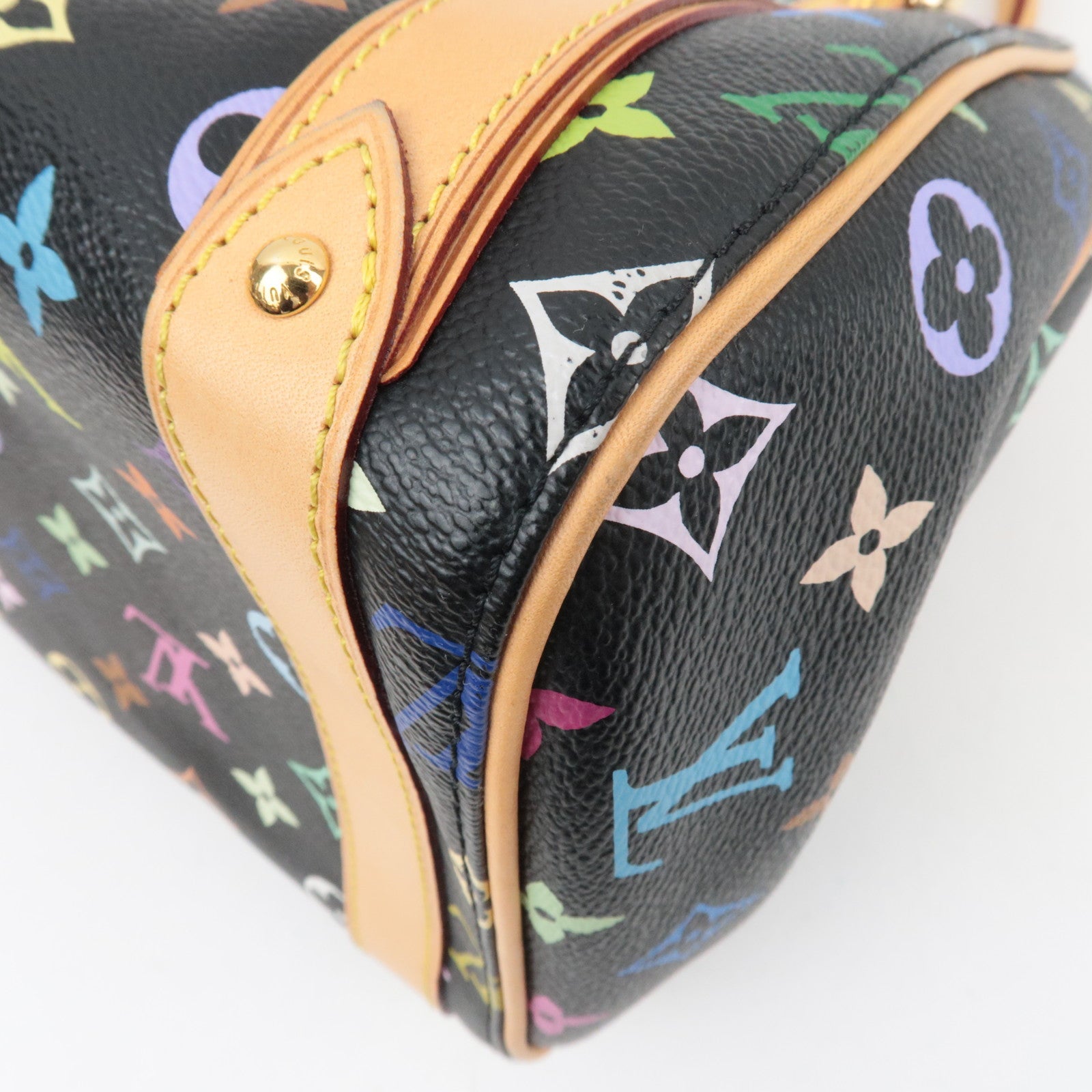 Louis Vuitton Monogram Multicolor Priscilla Leather Handbag Noir M40097 SP1016 *Dust bag