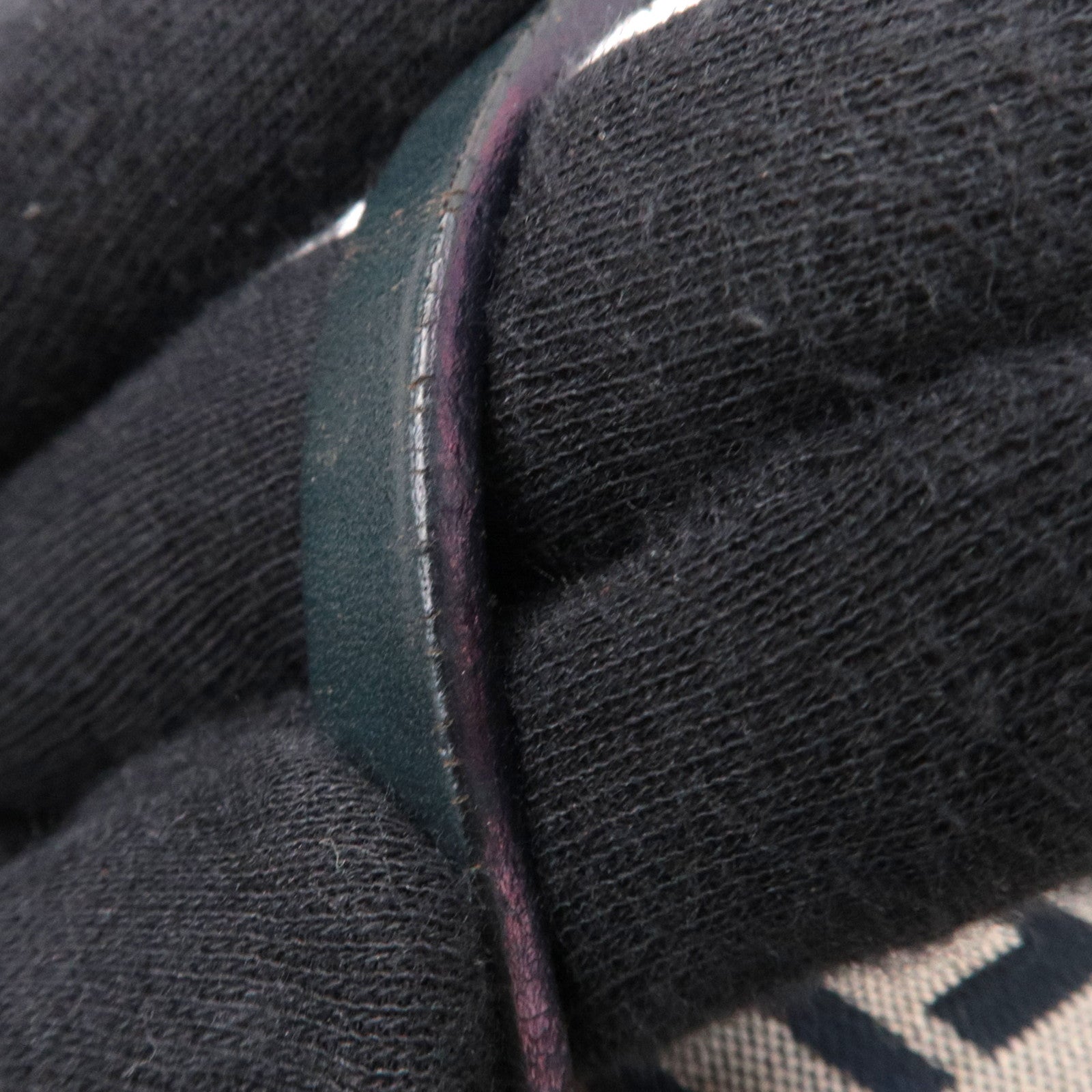 FENDI Zucchino Canvas Leather Mini Box Handbag Navy 26805