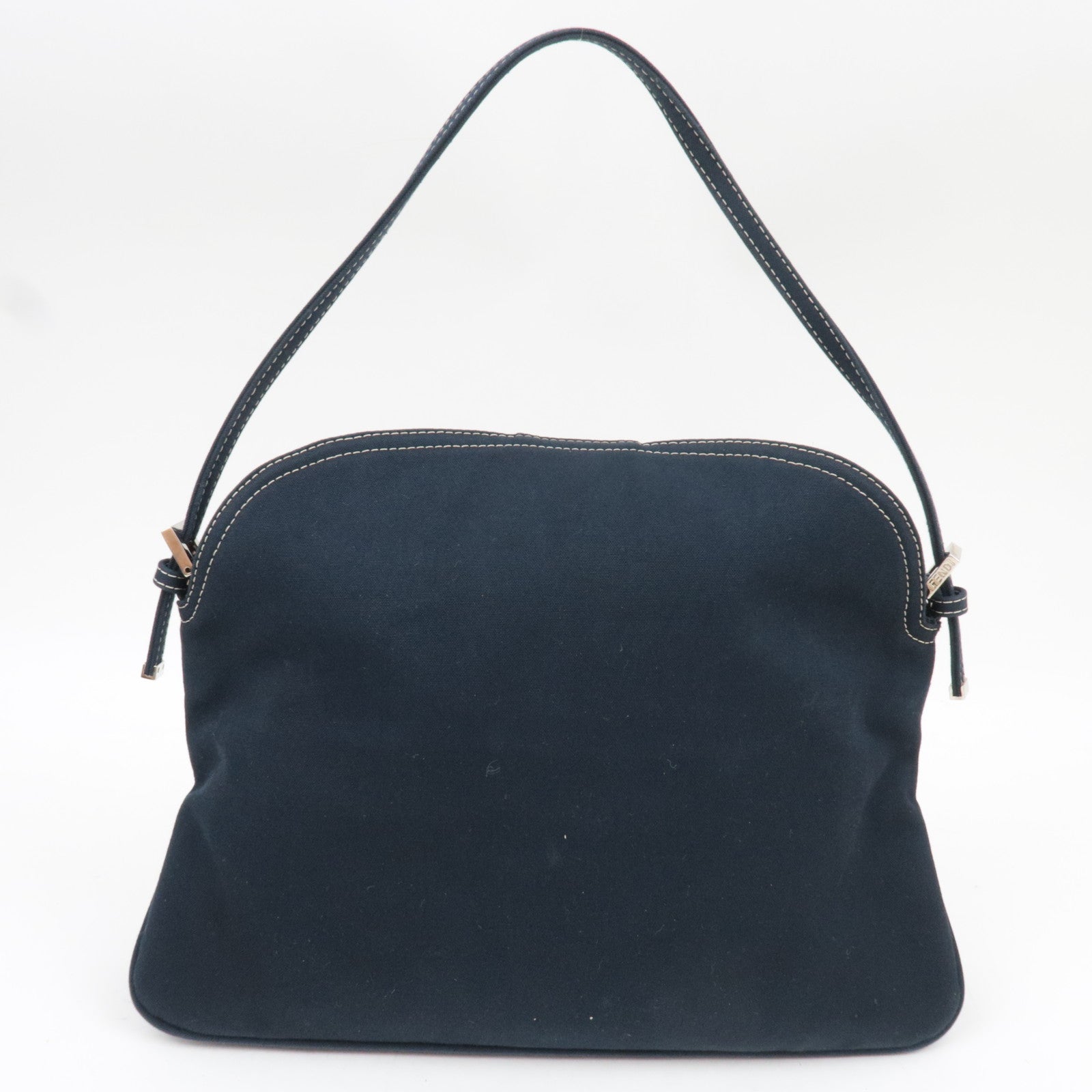 FENDI Canvas Shoulder Bag Navy *Dust bag