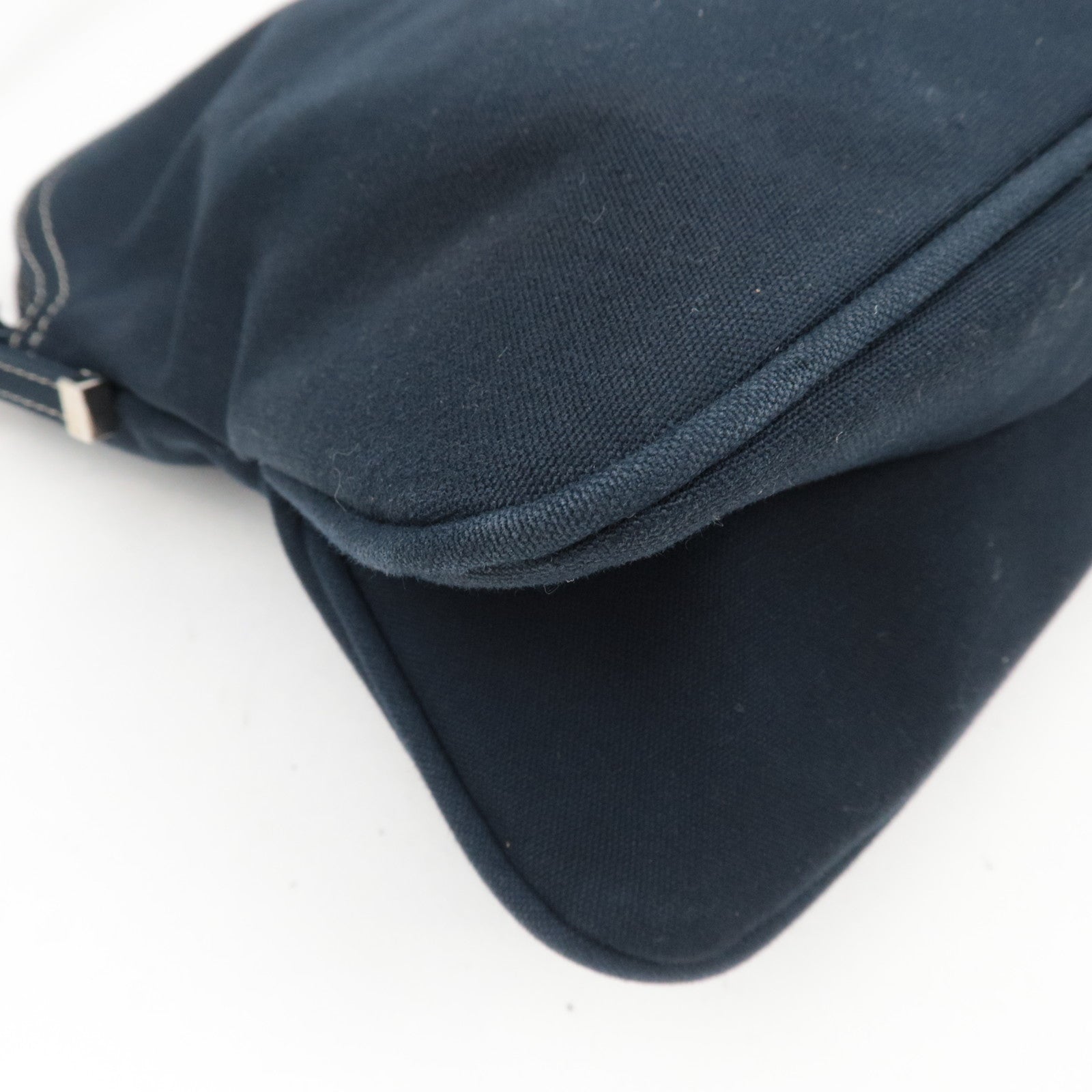 FENDI Canvas Shoulder Bag Navy *Dust bag