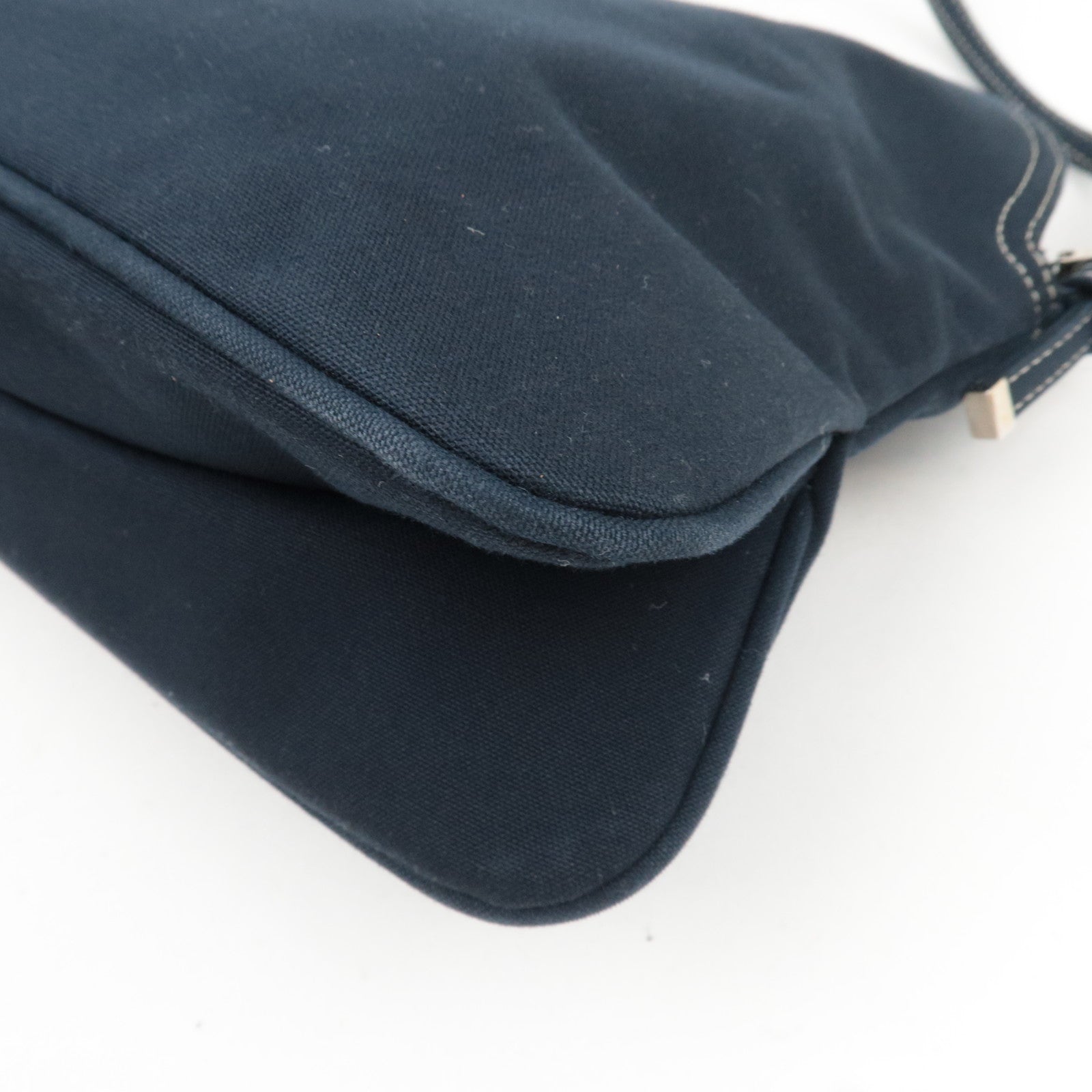 FENDI Canvas Shoulder Bag Navy *Dust bag