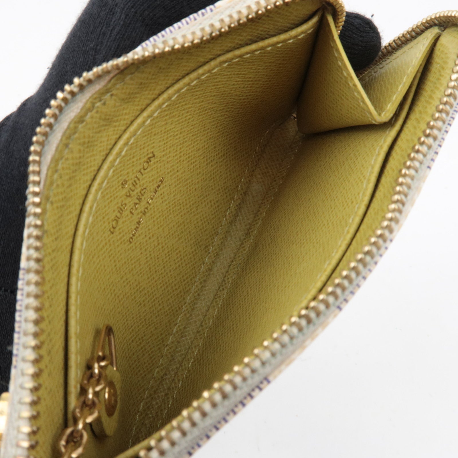 Louis Vuitton Damier Azur Label Collection Pochette Cles Coin Case Complice N63085 CT4039