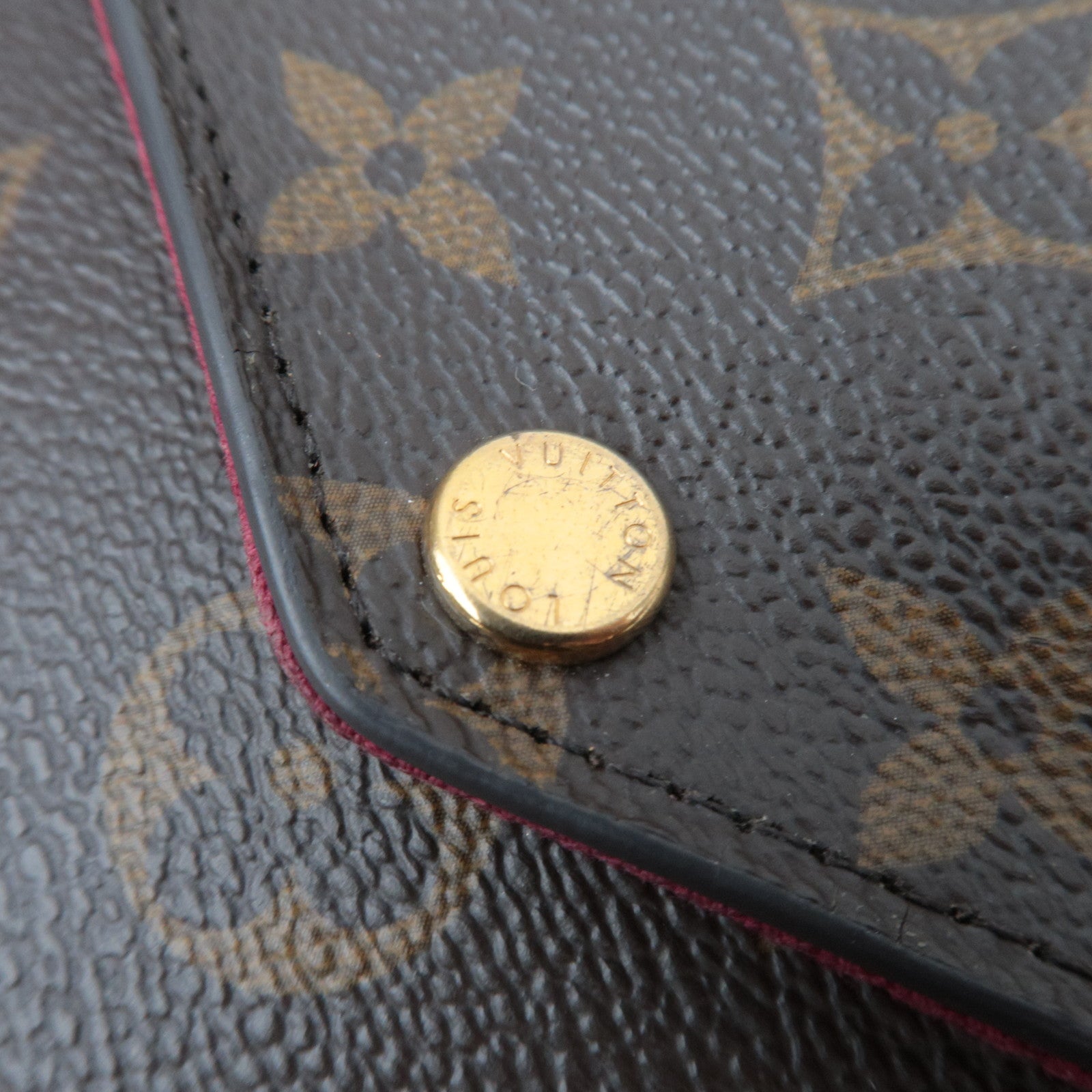 Louis Vuitton Monogram Pochette Felicie Shoulder Bag Fuchsia M81896 MI1107 *Pouch