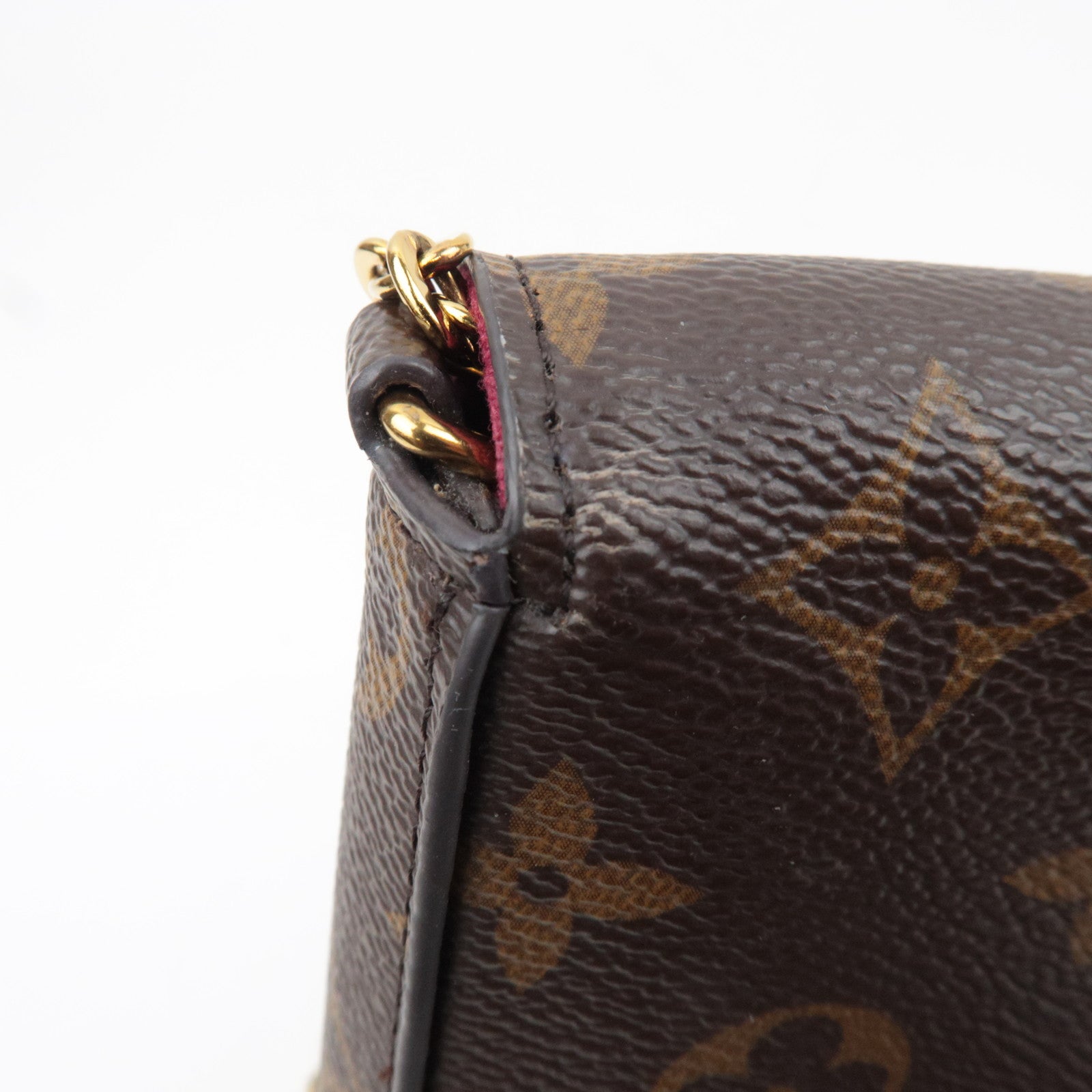 Louis Vuitton Monogram Pochette Felicie Shoulder Bag Fuchsia M81896 MI1107 *Pouch