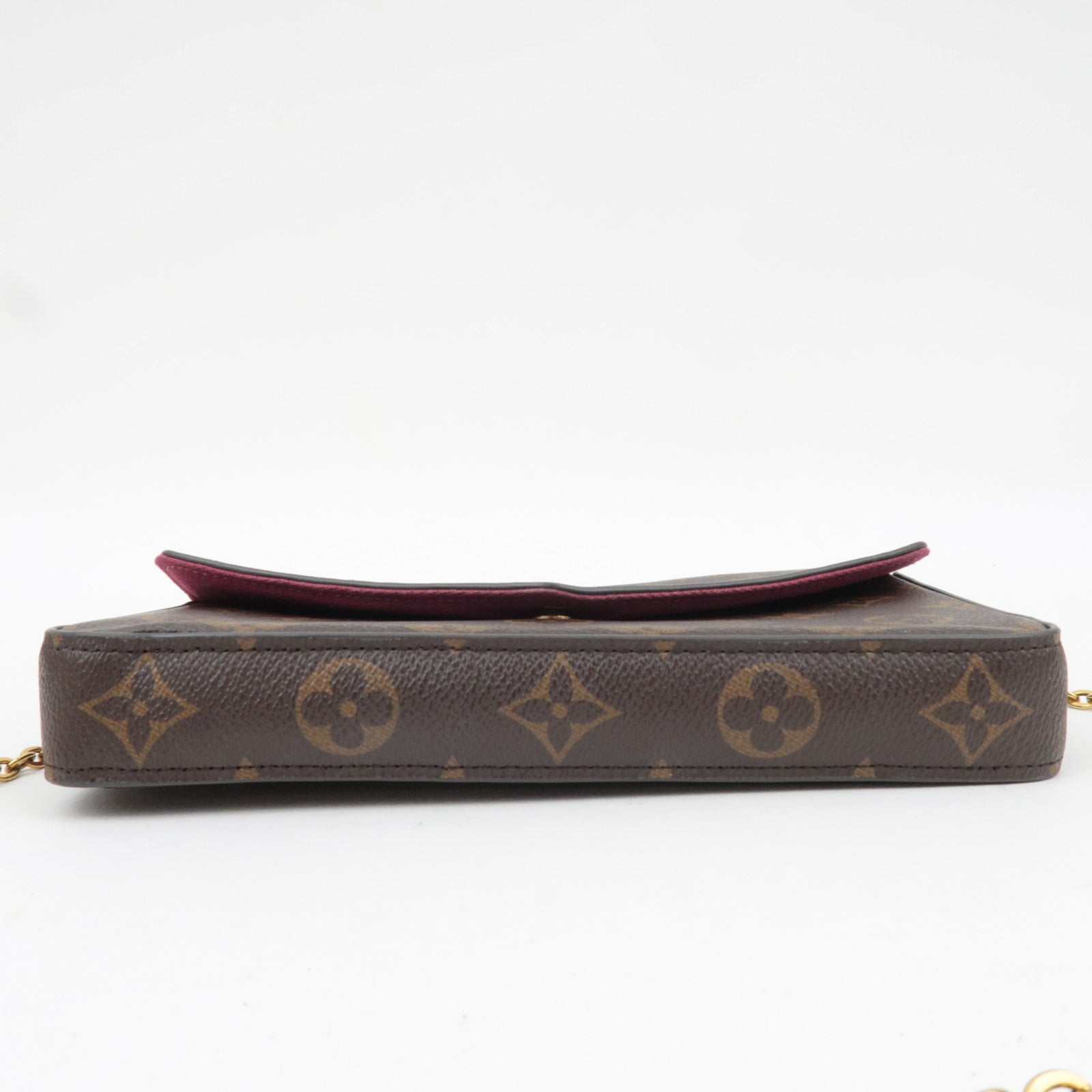 Louis Vuitton Monogram Pochette Felicie Shoulder Bag Fuchsia M81896 MI1107 *Pouch