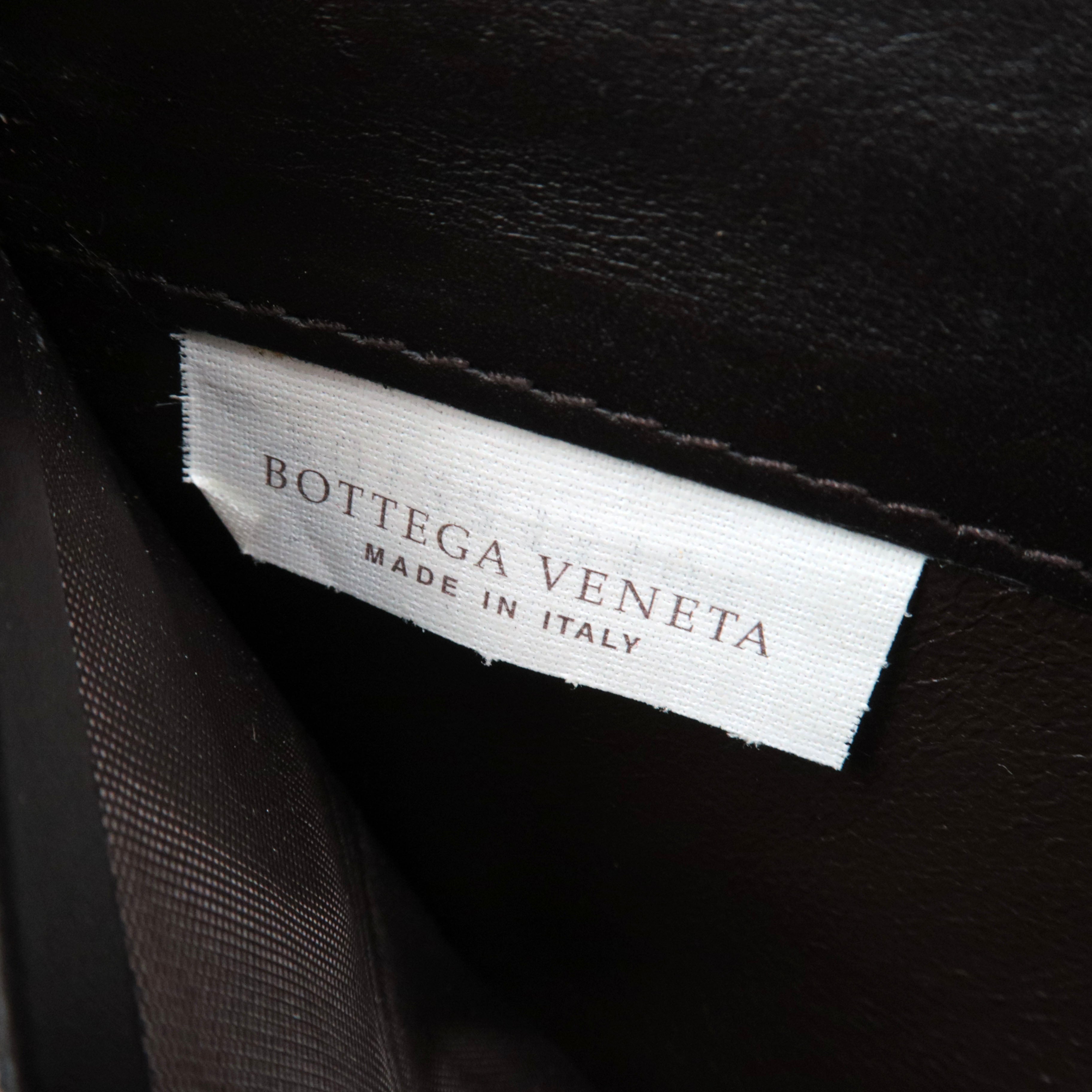 BOTTEGA VENETA Intrecciato Leather Round Zipper Long Wallet Dark Brown *Box
