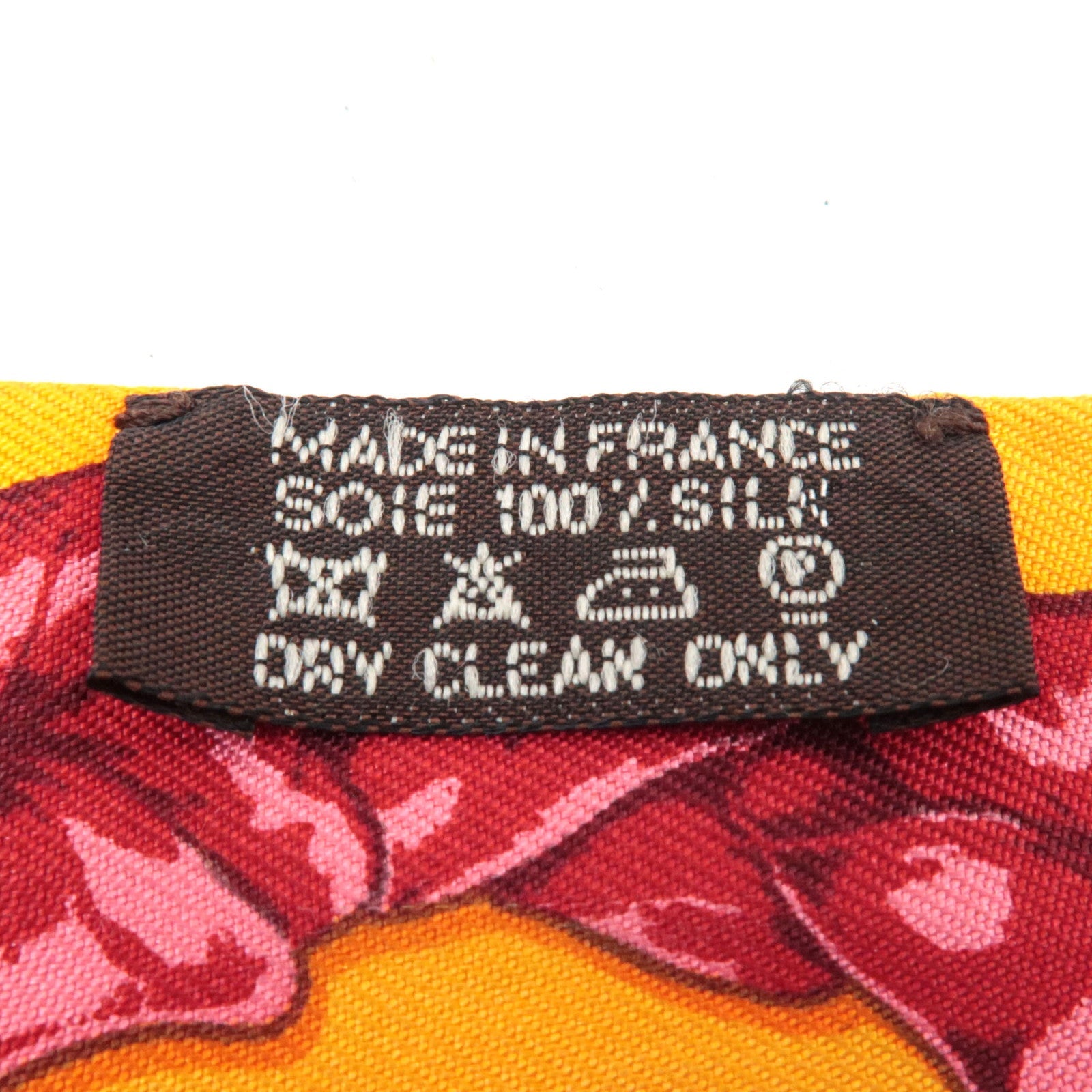 HERMES Twilly Scarf Belt & Ribbon Print 100% Silk Orange *Box