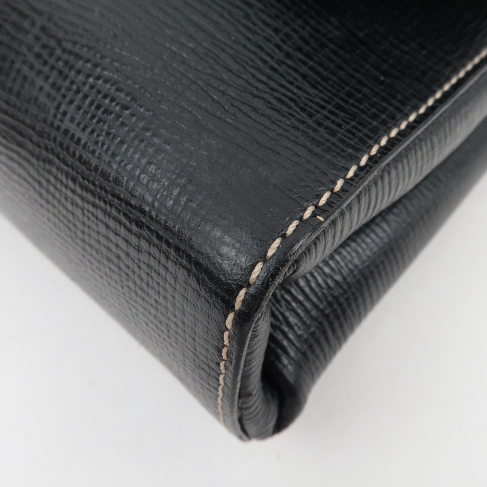 CELINE Shoulder Bag Leather Black