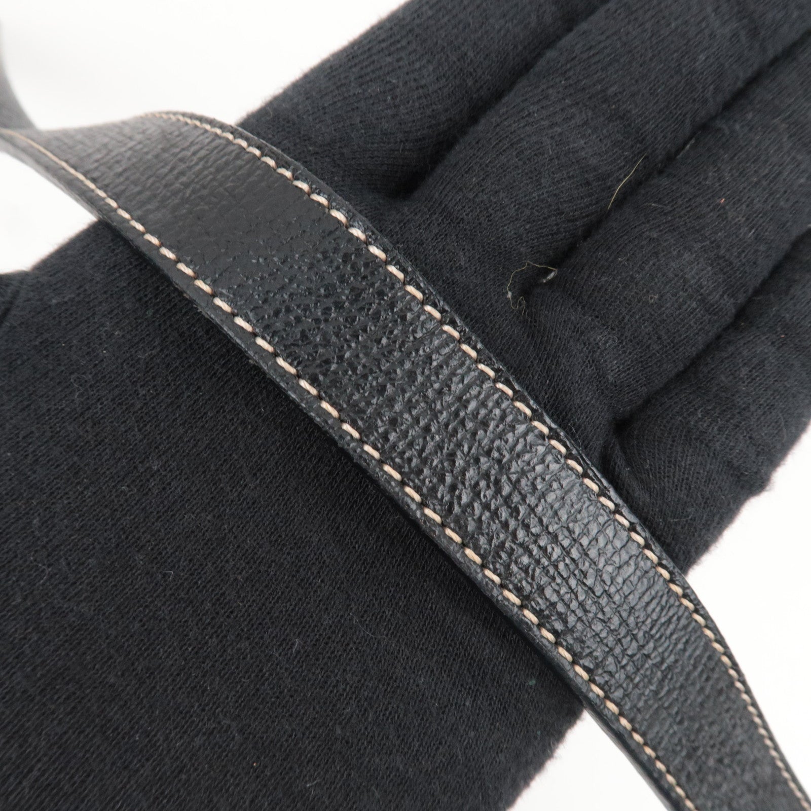 CELINE Shoulder Bag Leather Black