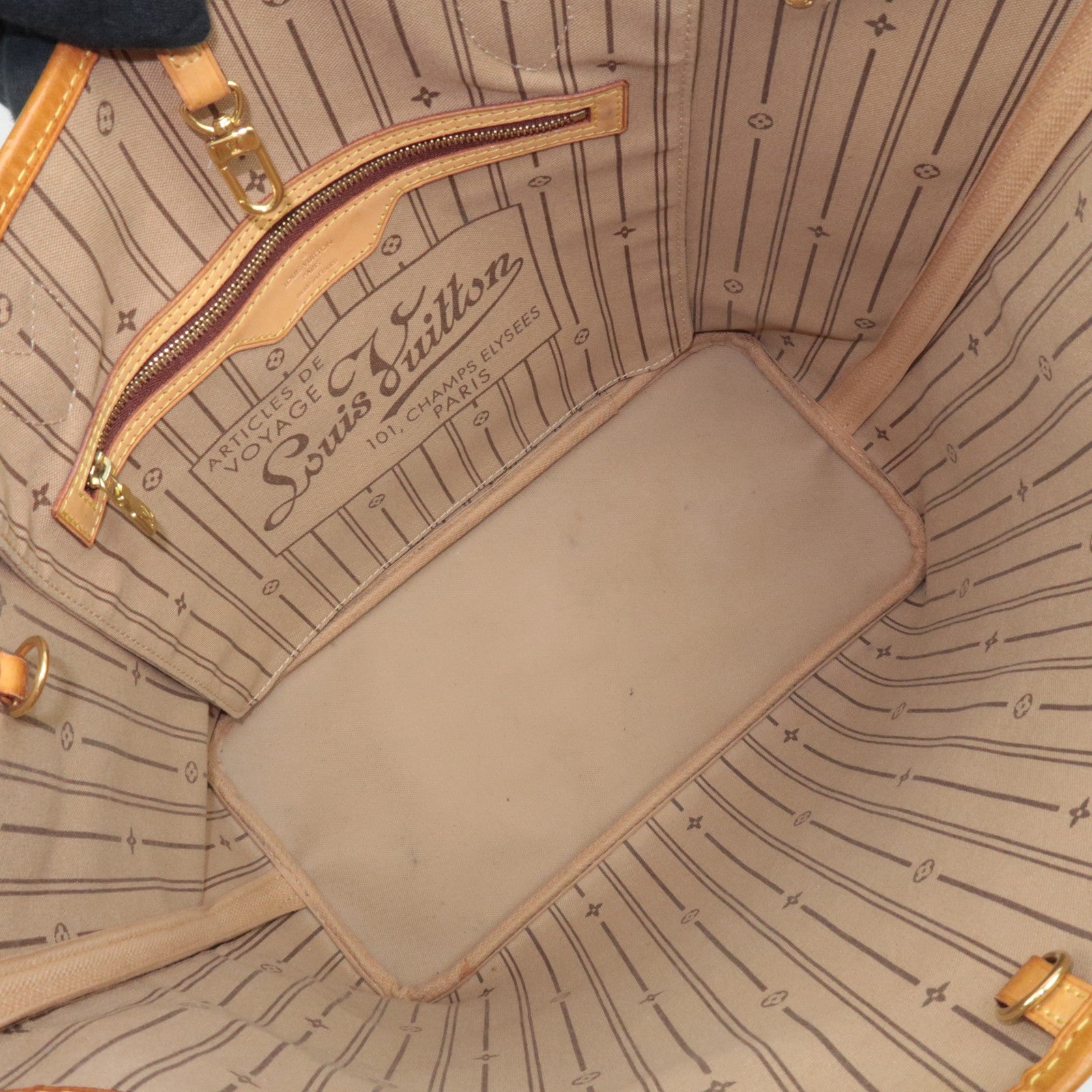 Louis Vuitton Monogram Neverfull MM Tote Bag M40156 VI4058