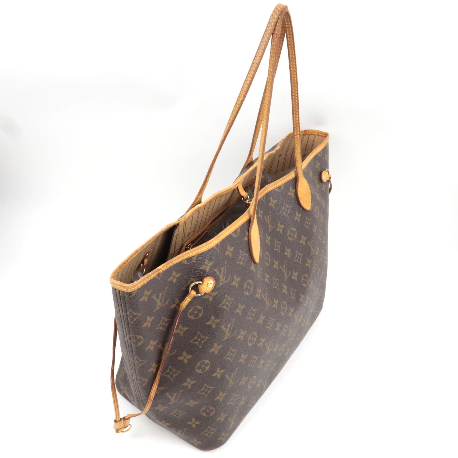 Louis Vuitton Monogram Neverfull GM Tote Bag M40157 FL2057