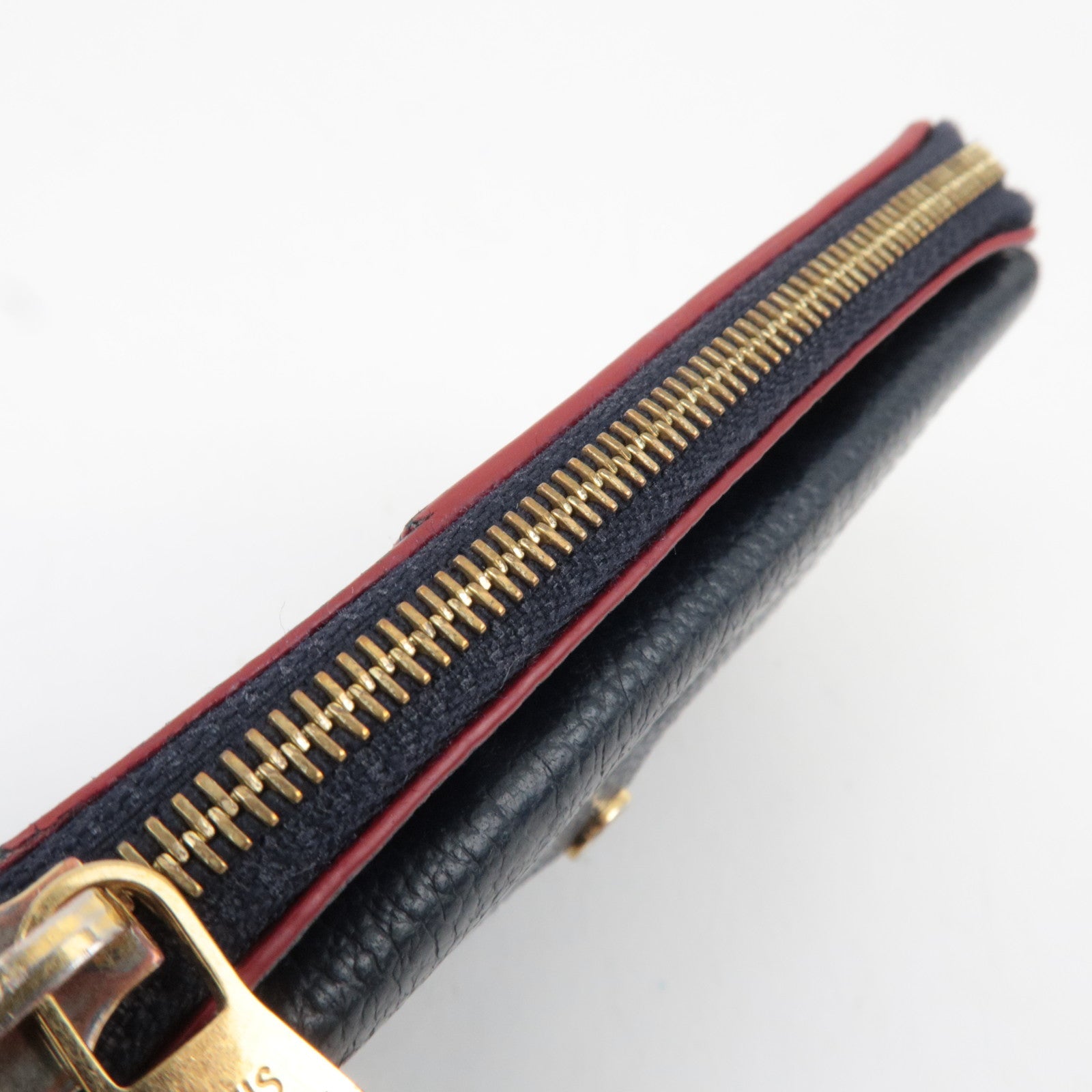 Louis Vuitton Monogram Empreinte Porto Carte Recto Verso Flagment Case Marine Rouge M69420 SP0271 *Box