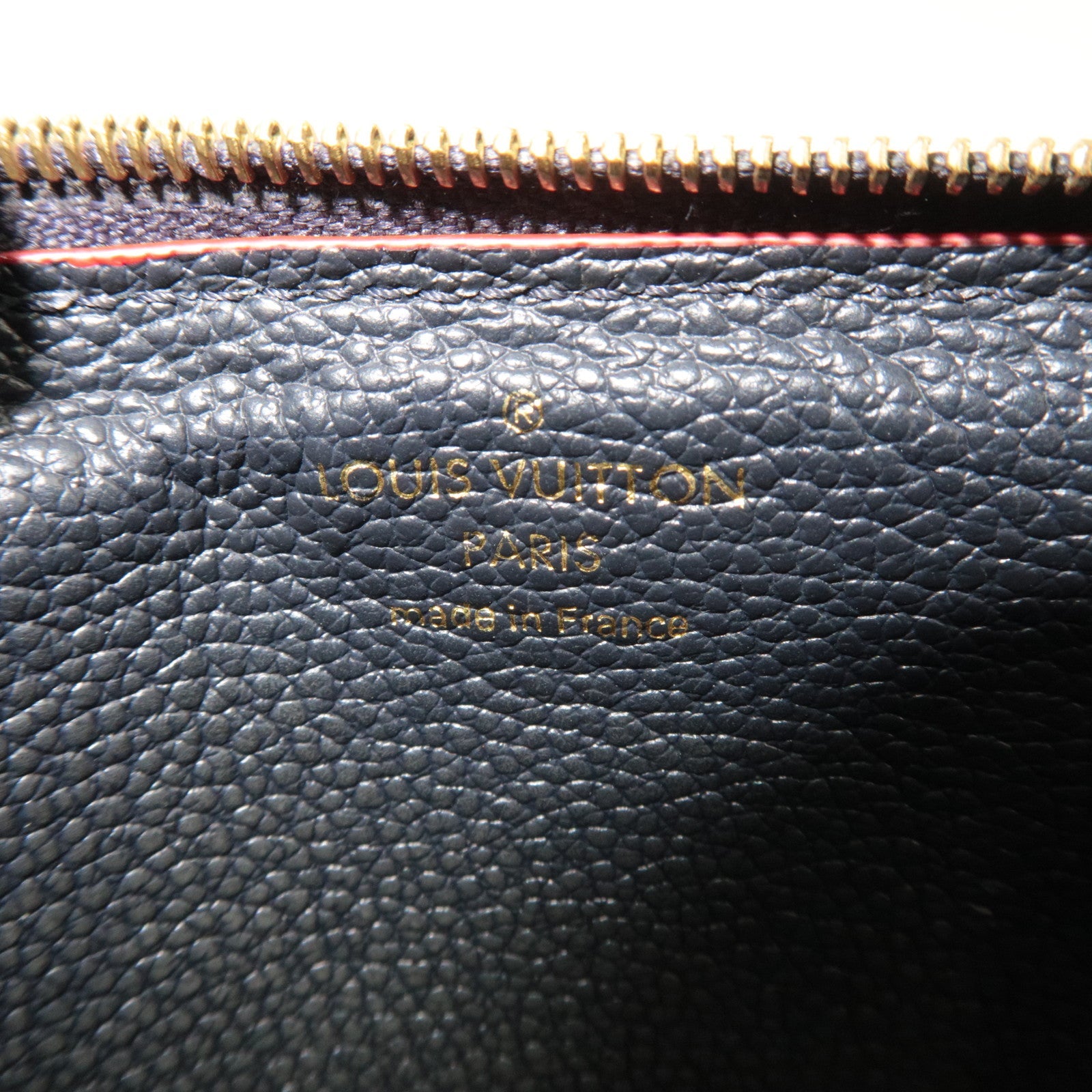 Louis Vuitton Monogram Empreinte Porto Carte Recto Verso Flagment Case Marine Rouge M69420 SP0271 *Box