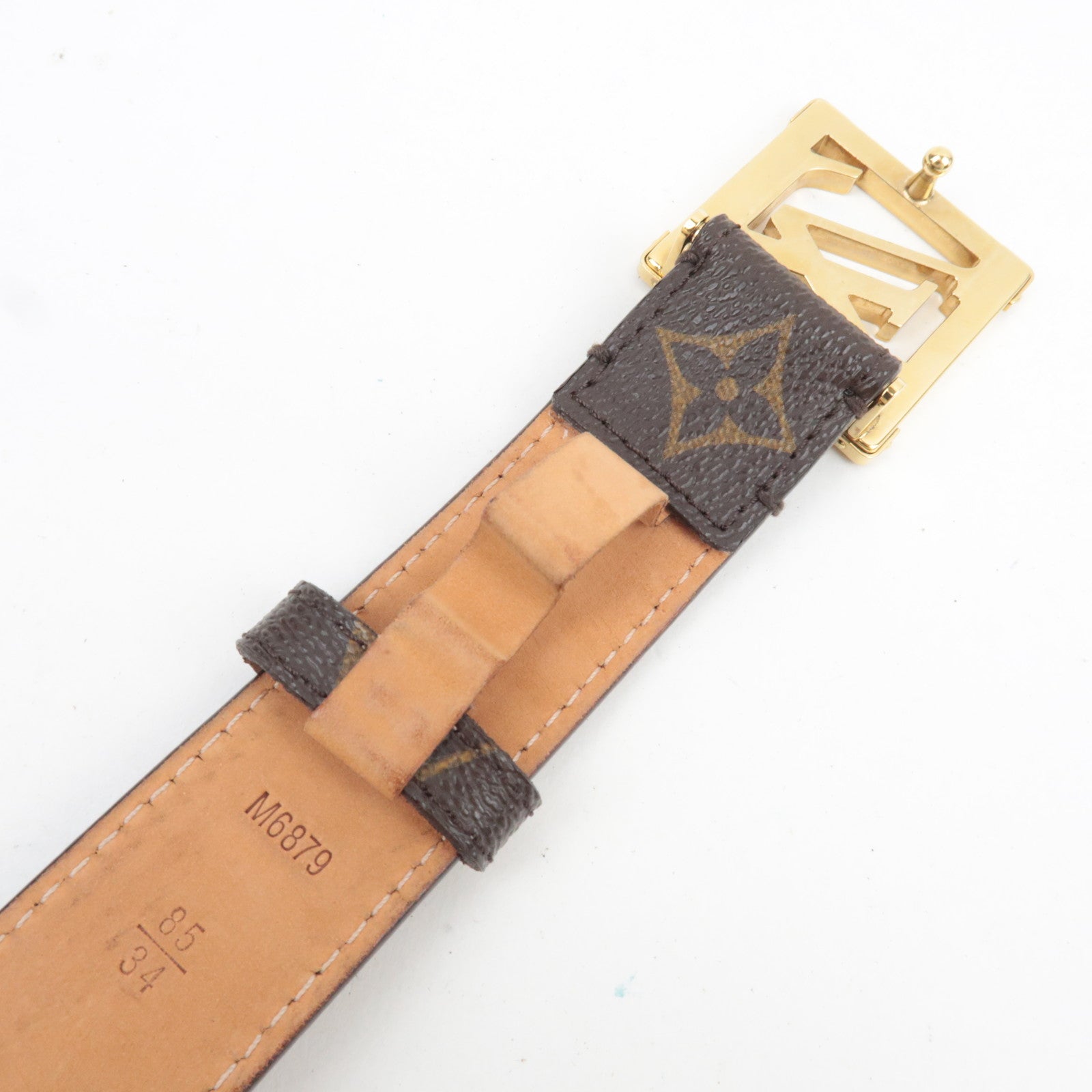 Louis Vuitton Monogram Ceinture LV Belt 85/34 M6879 CA1190