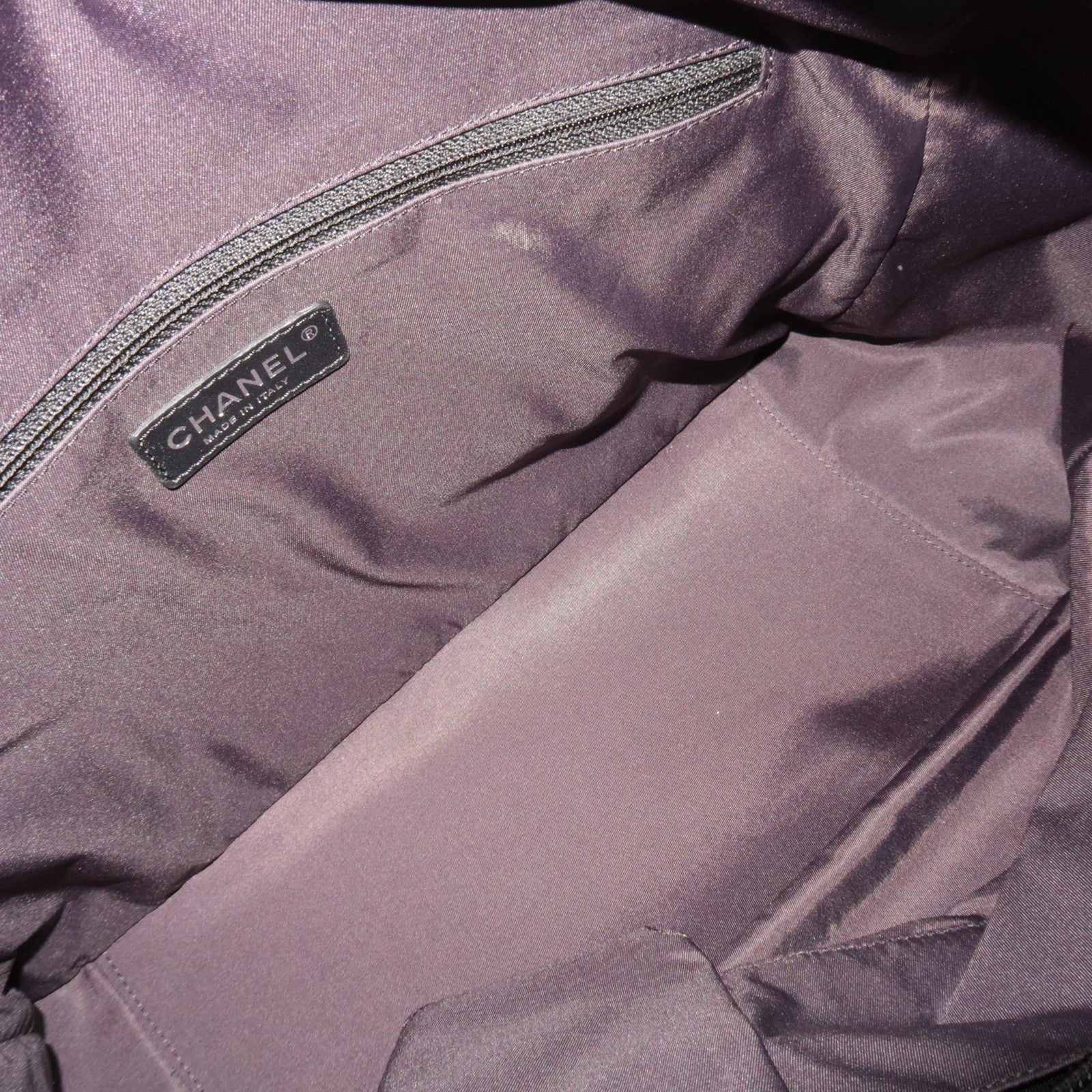 CHANEL Paris Biarritz Tote Bag MM Coated Canvas Leather Black Silver HDW 17789328