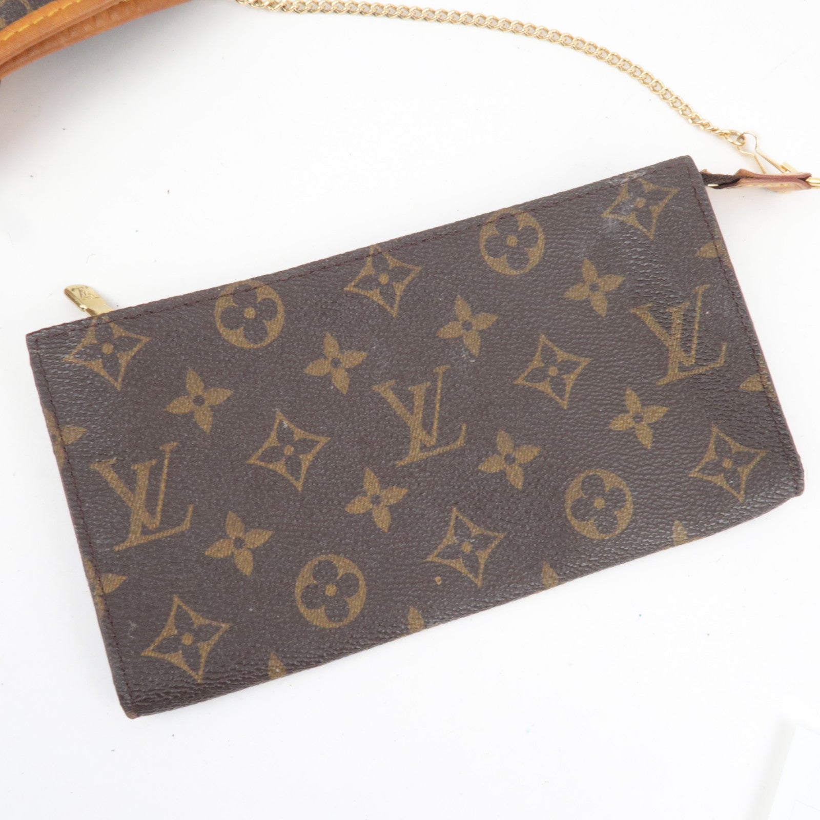 Louis Vuitton Monogram Bucket GM Shoulder Bag M42236 DK2110 *Pouch