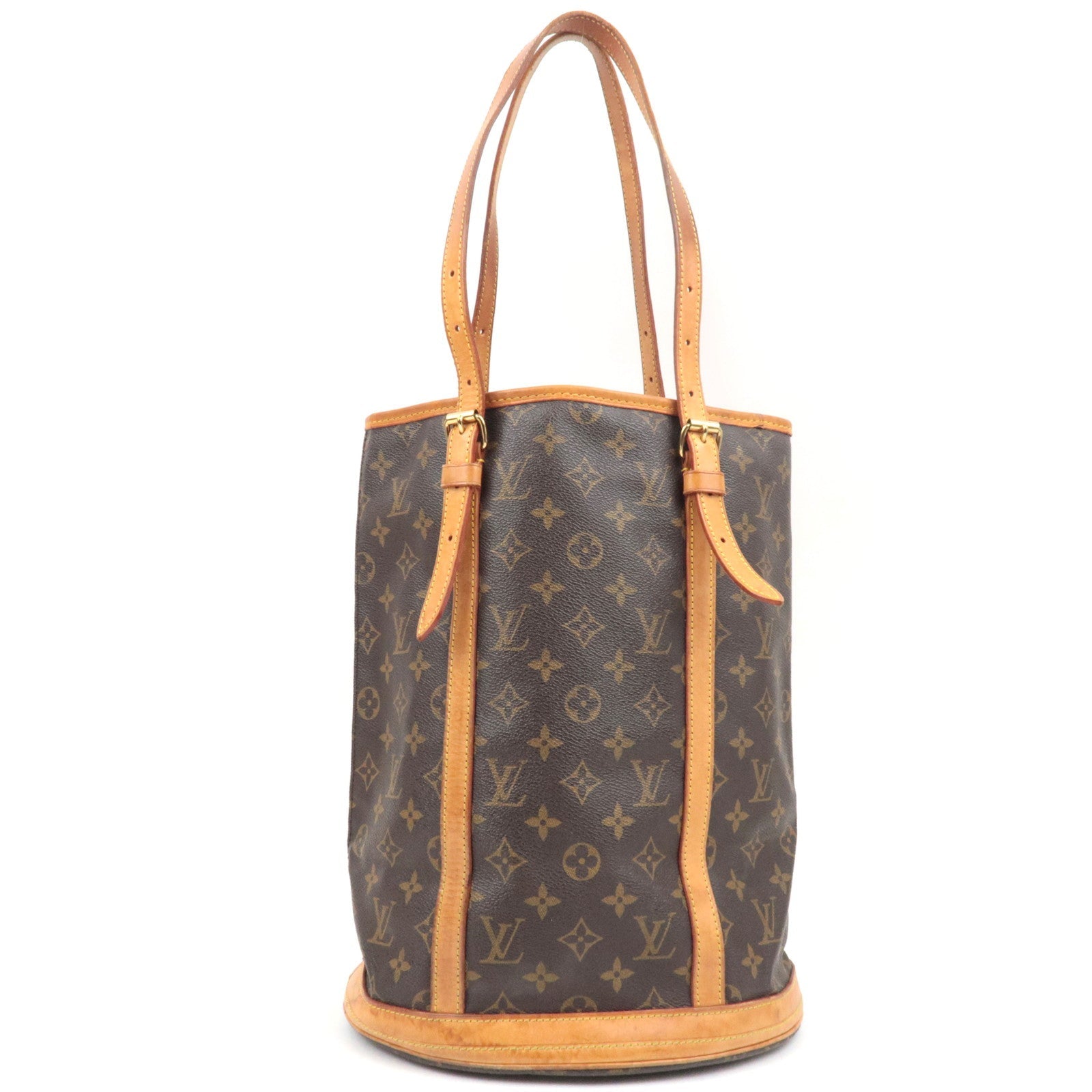Louis Vuitton Monogram Bucket GM Shoulder Bag M42236 DK2110 *Pouch