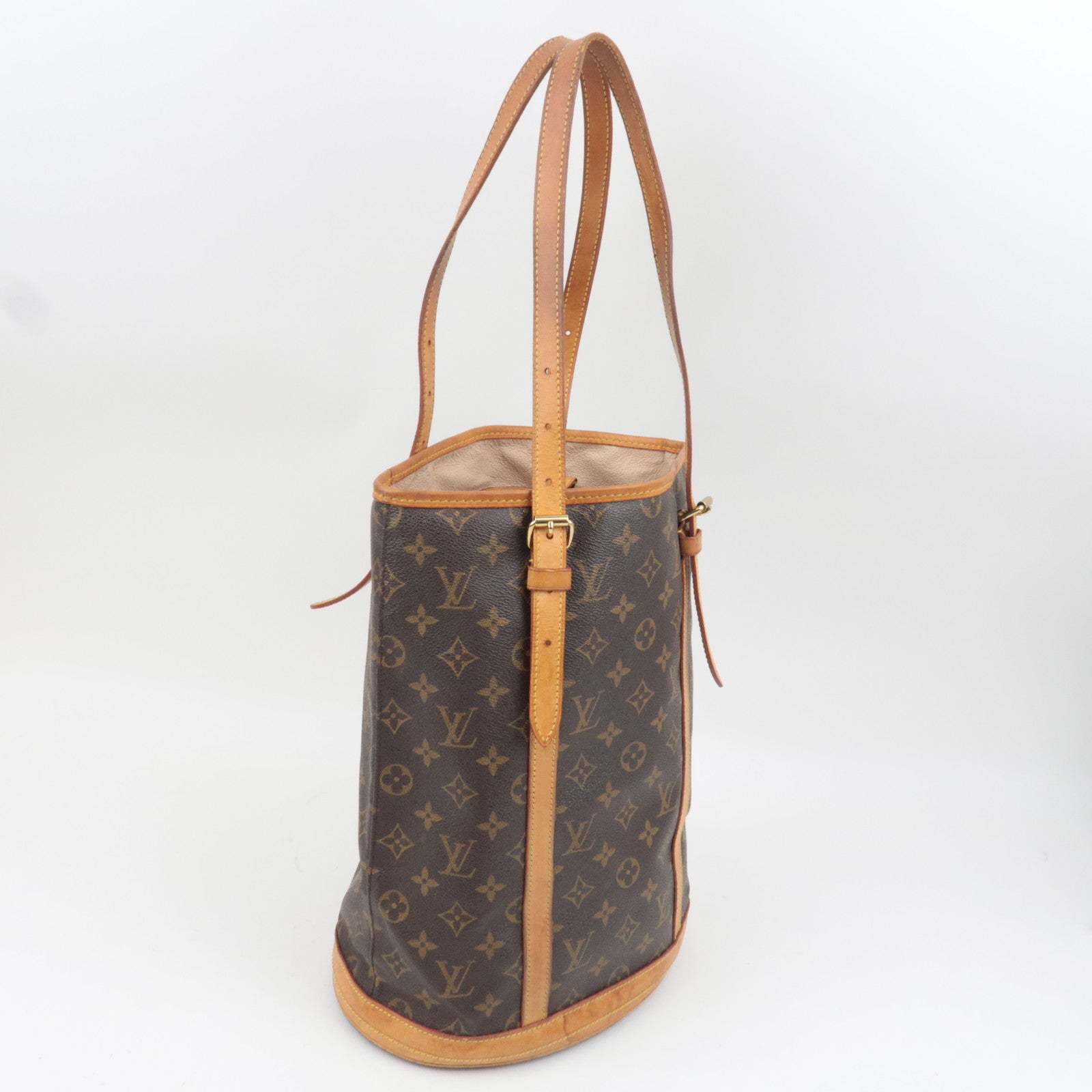 Louis Vuitton Monogram Bucket GM Shoulder Bag M42236 DK2110 *Pouch