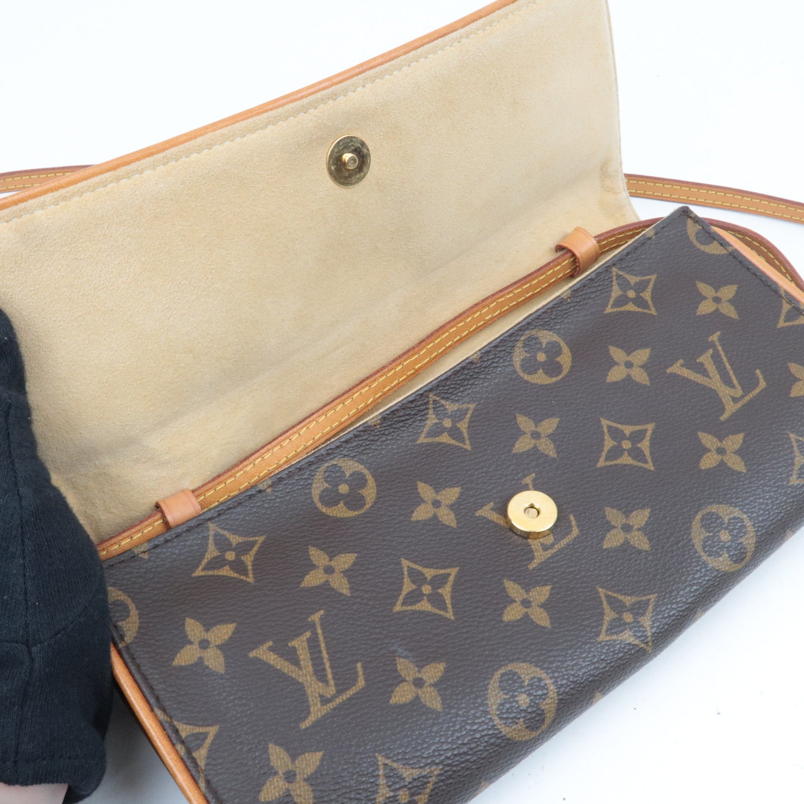Louis Vuitton Monogram Pochette Twin GM Shoulder Bag Clutch bag M51852 SD0080 *Strap