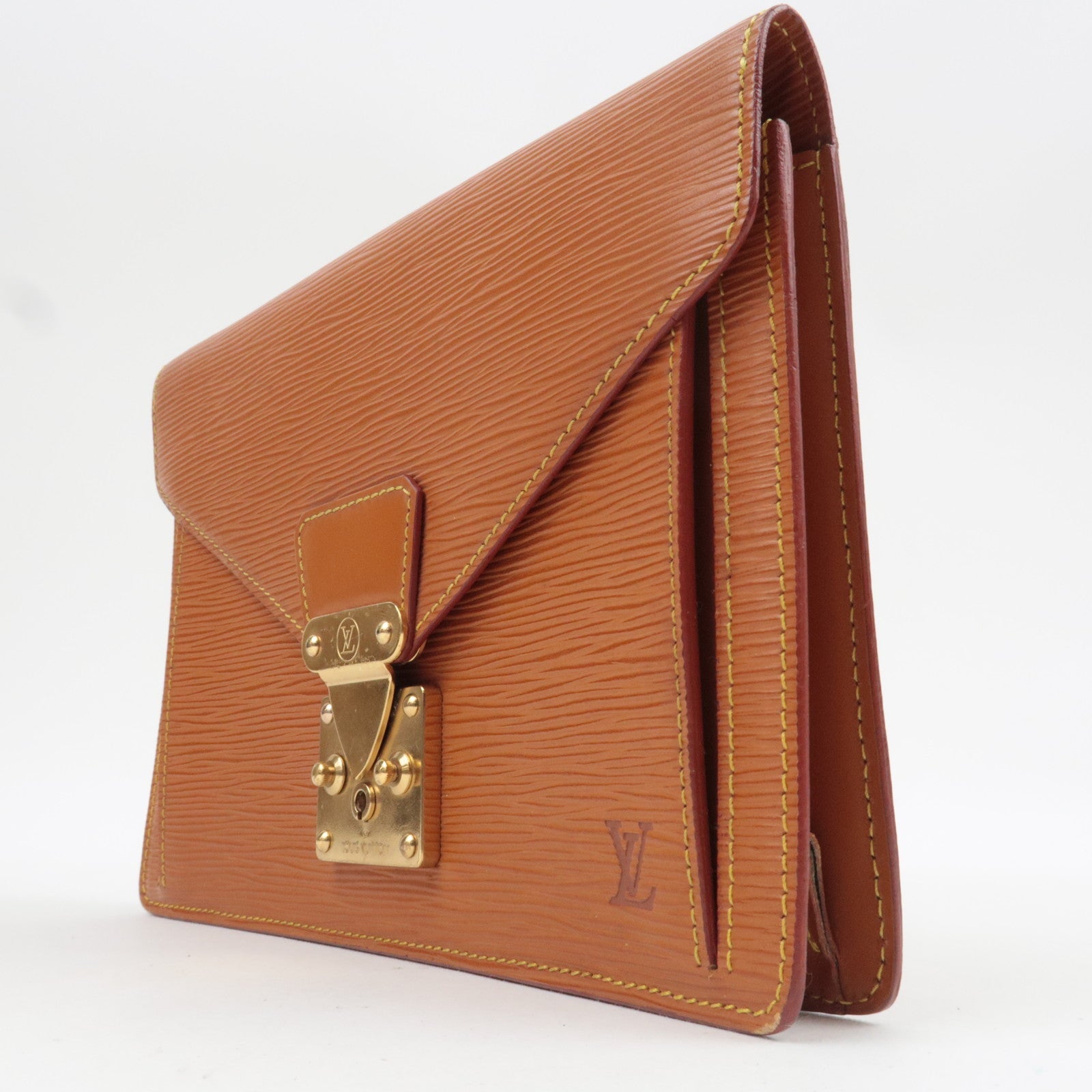 Louis Vuitton Sellier Dragonne Clutch Bag Zipangu Gold M52618 MI0952 *2 keys