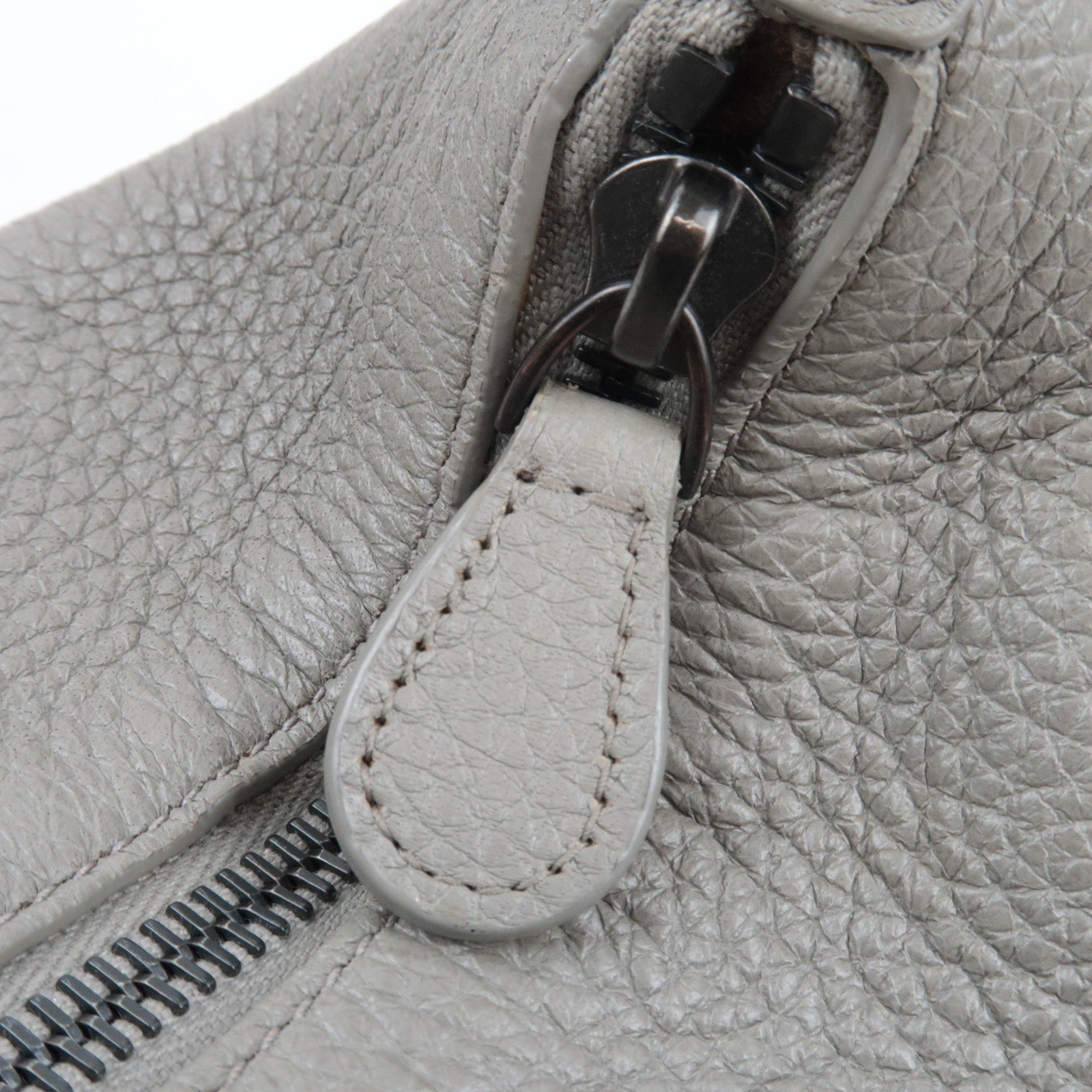 BOTTEGA VENETA Intrecciato Leather Shoulder Bag Gray