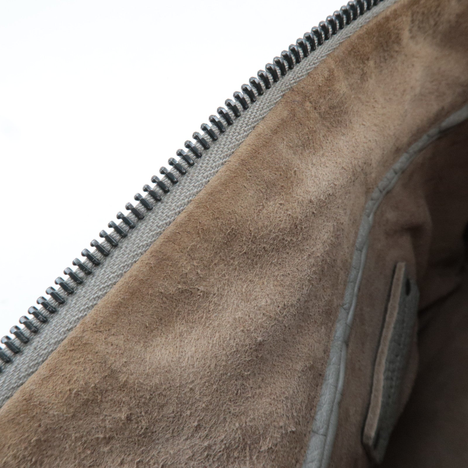 BOTTEGA VENETA Intrecciato Leather Shoulder Bag Gray