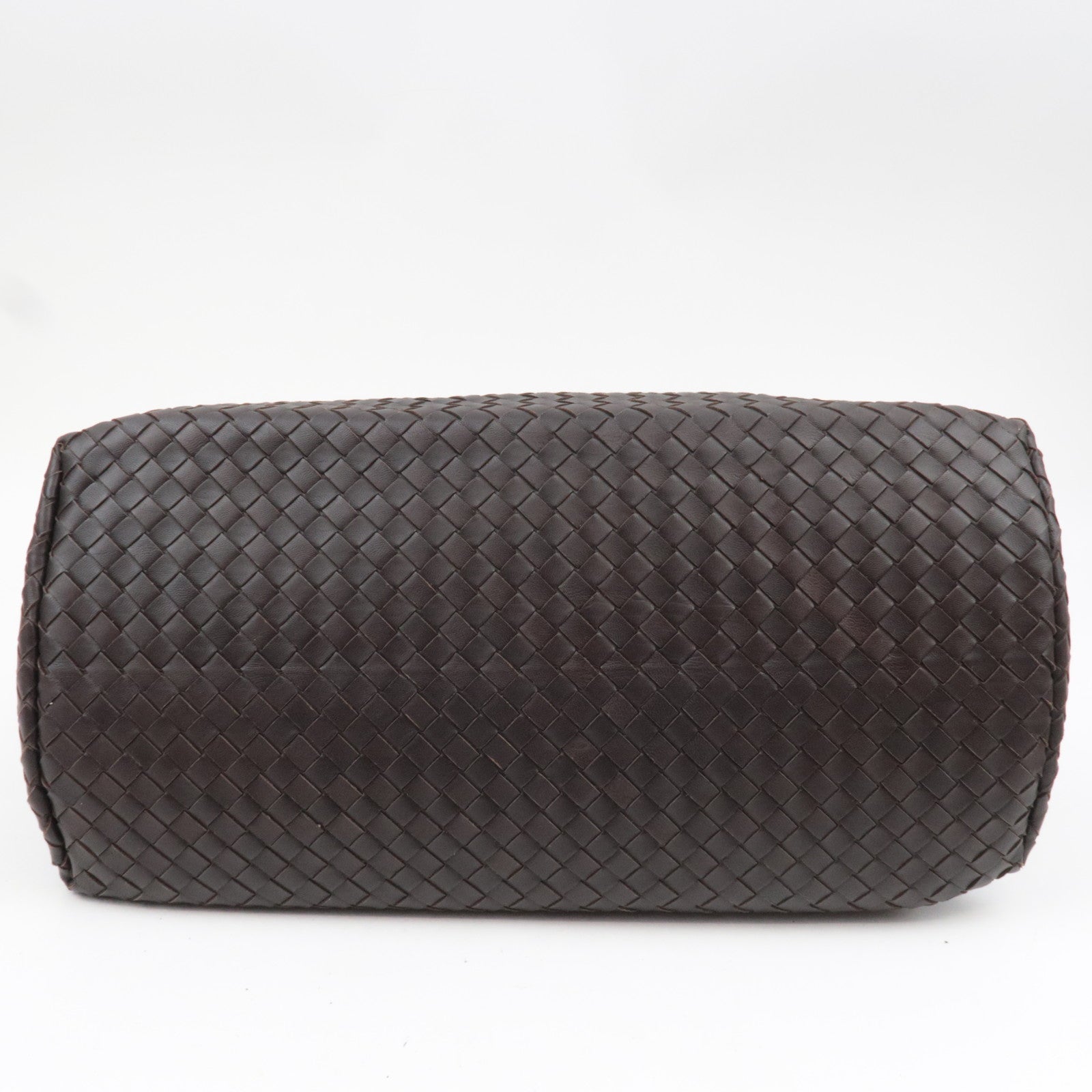 BOTTEGA VENETA Intrecciato Roma Bag Leather Handbag Brown 171265 *Keys, Dust bag