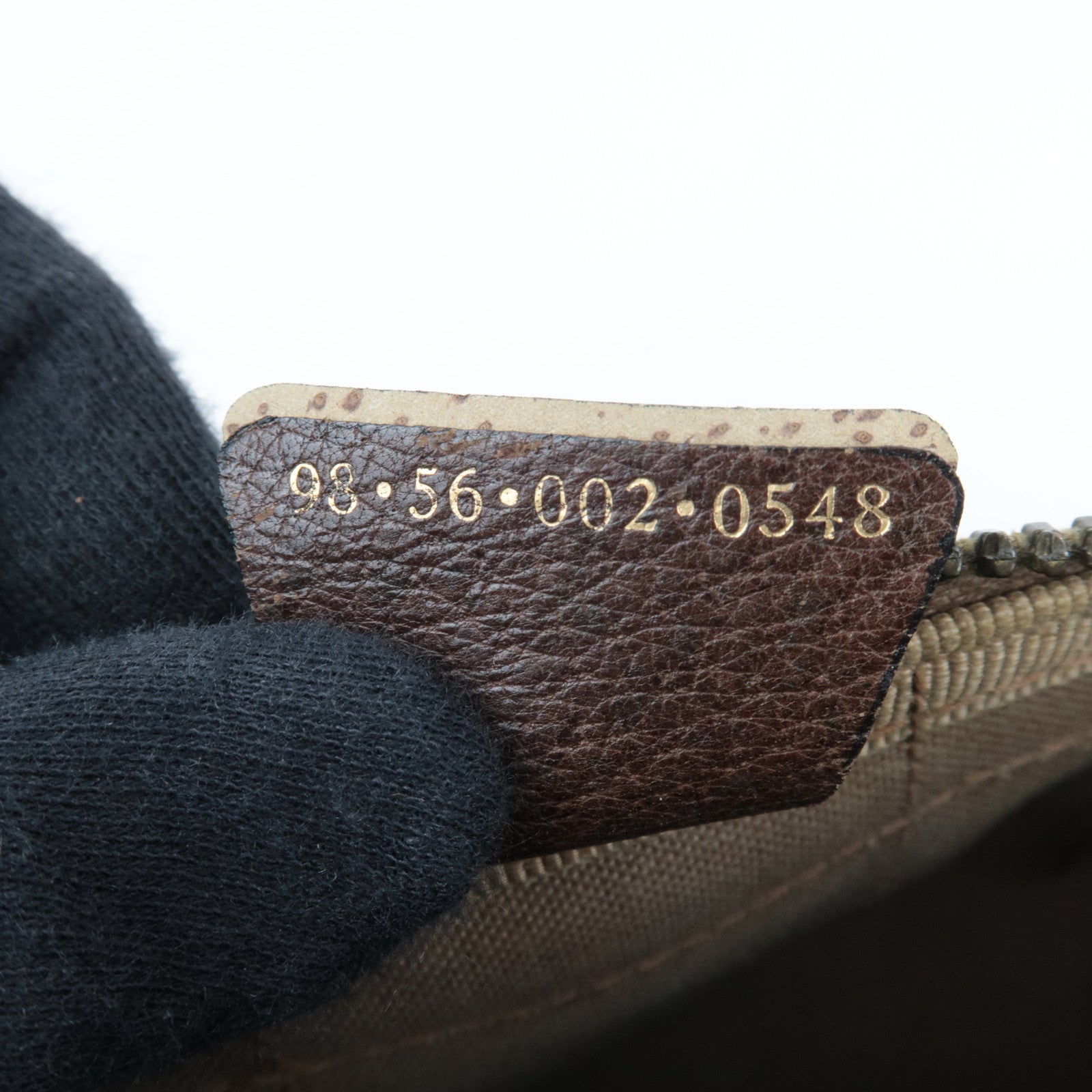 GUCCI Sherry GG Plus Leather Boston Bag Beige Brown 98.56.002.0548