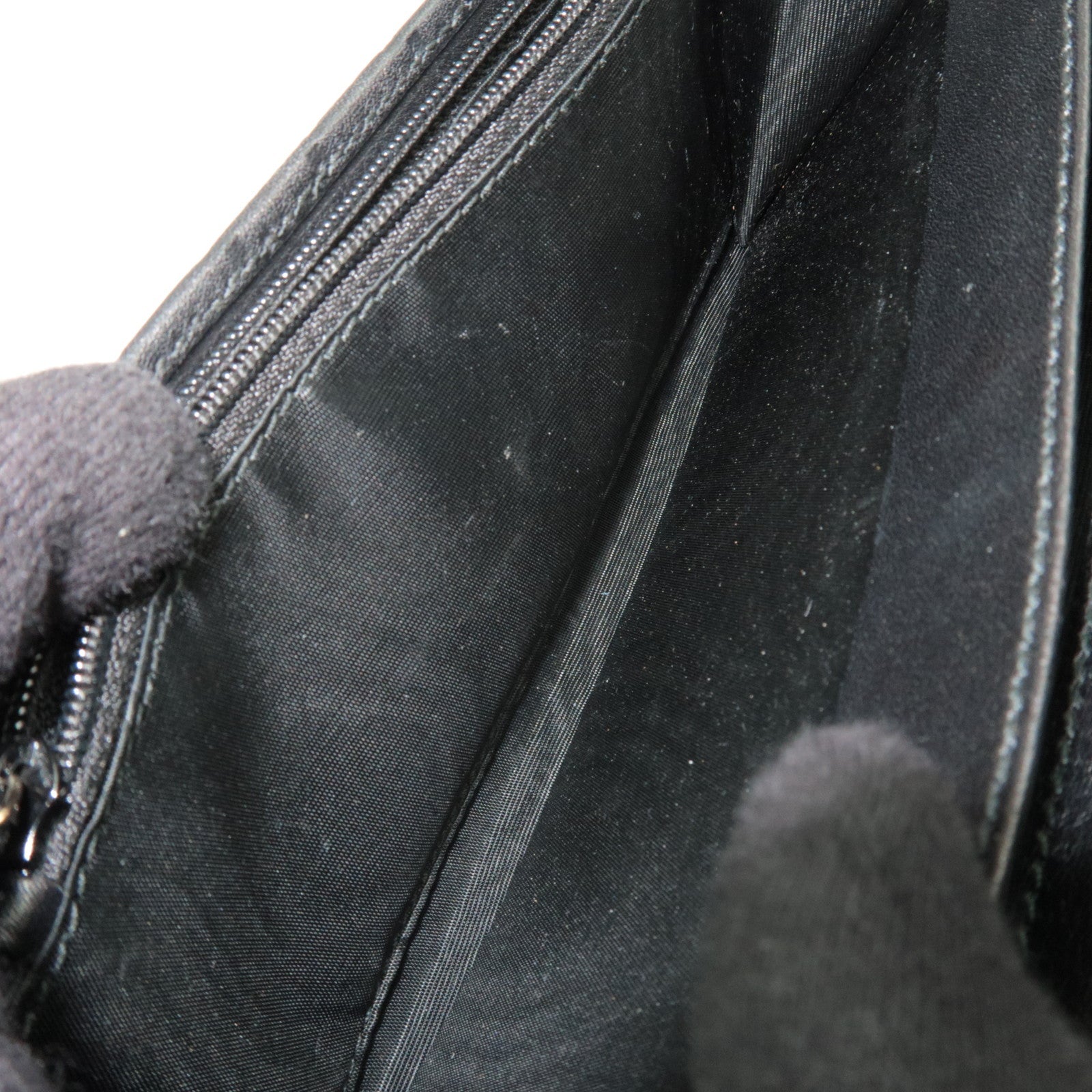 GUCCI Guccissima Bifold Long Wallet Leather Black 244946 *Box