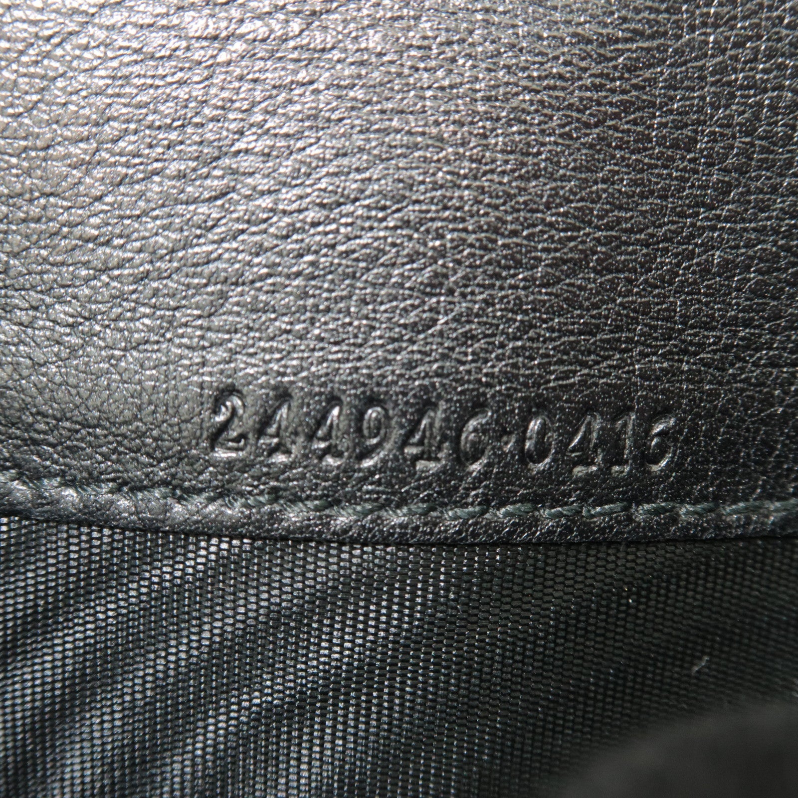 GUCCI Guccissima Bifold Long Wallet Leather Black 244946 *Box