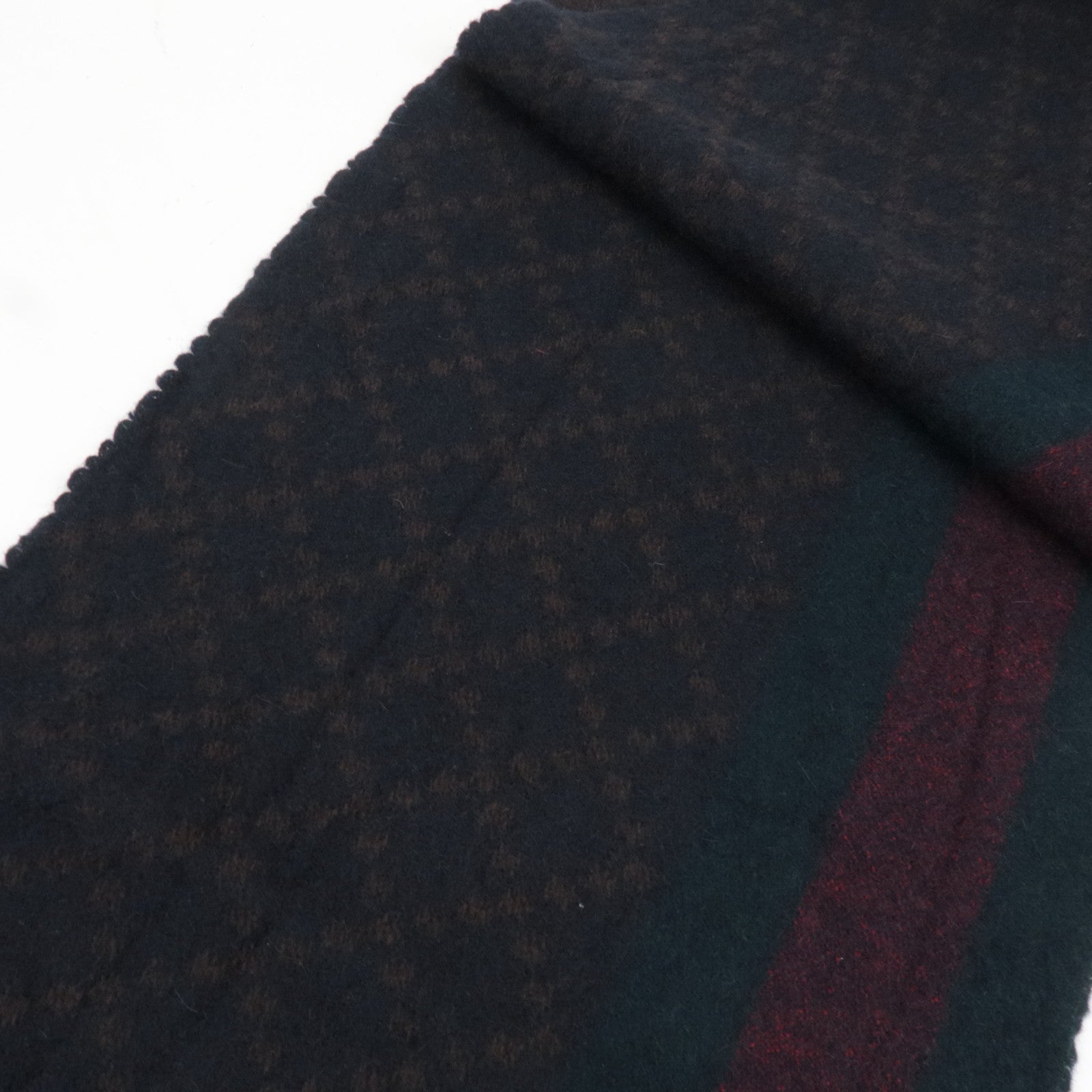 GUCCI Sherry Scarf 75% Wool 25% Angora Brown 333019