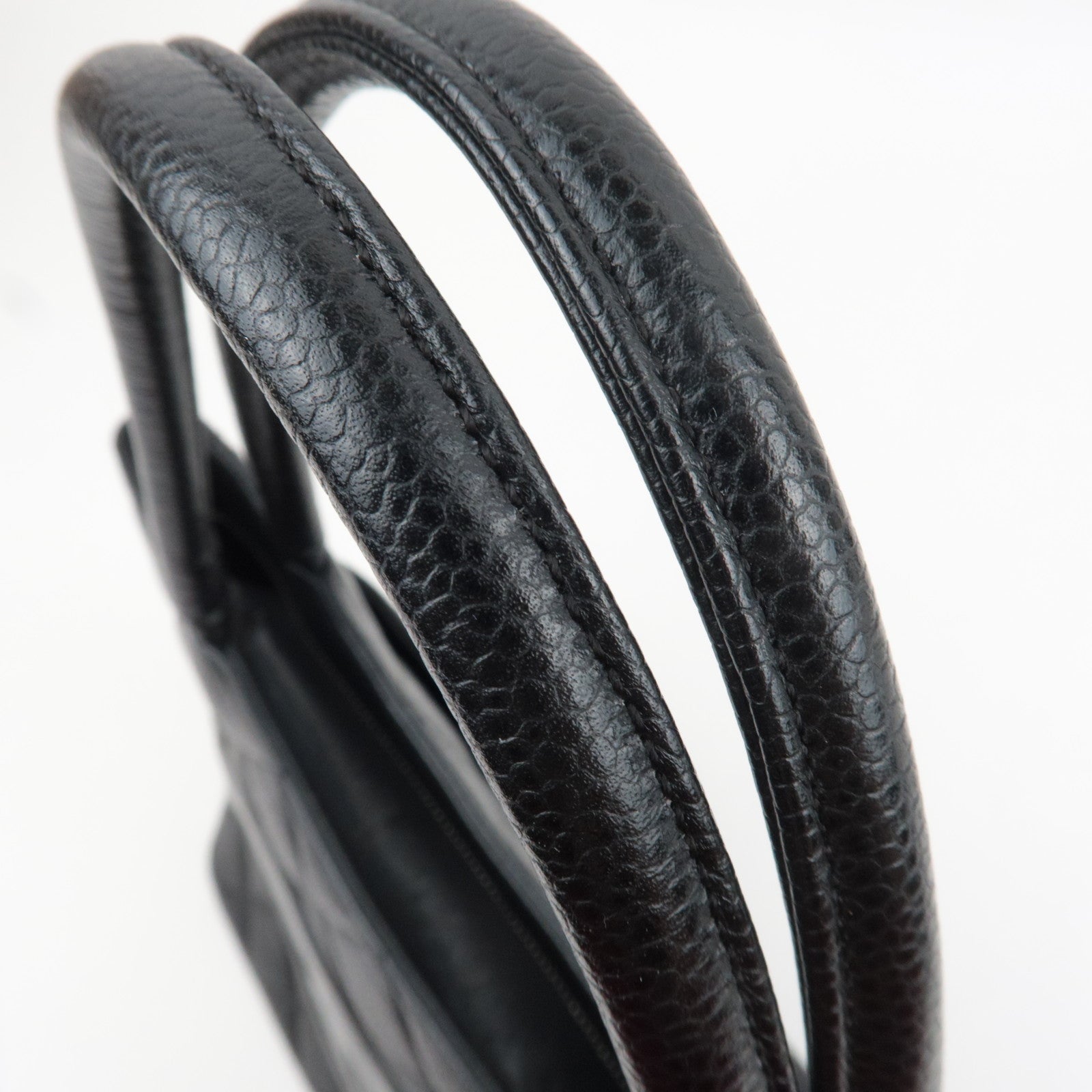 CHANEL Medallion Tote Bag Caviarskin Black Silver HDW A01804 6194866