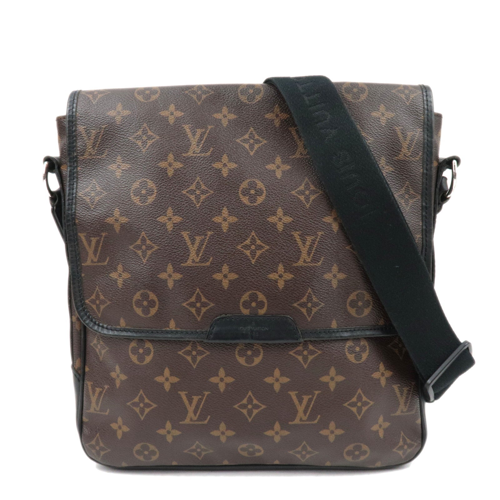 Louis Vuitton Monogram Macassar Bass MM Shoulder Bag M56715 AA405983504
