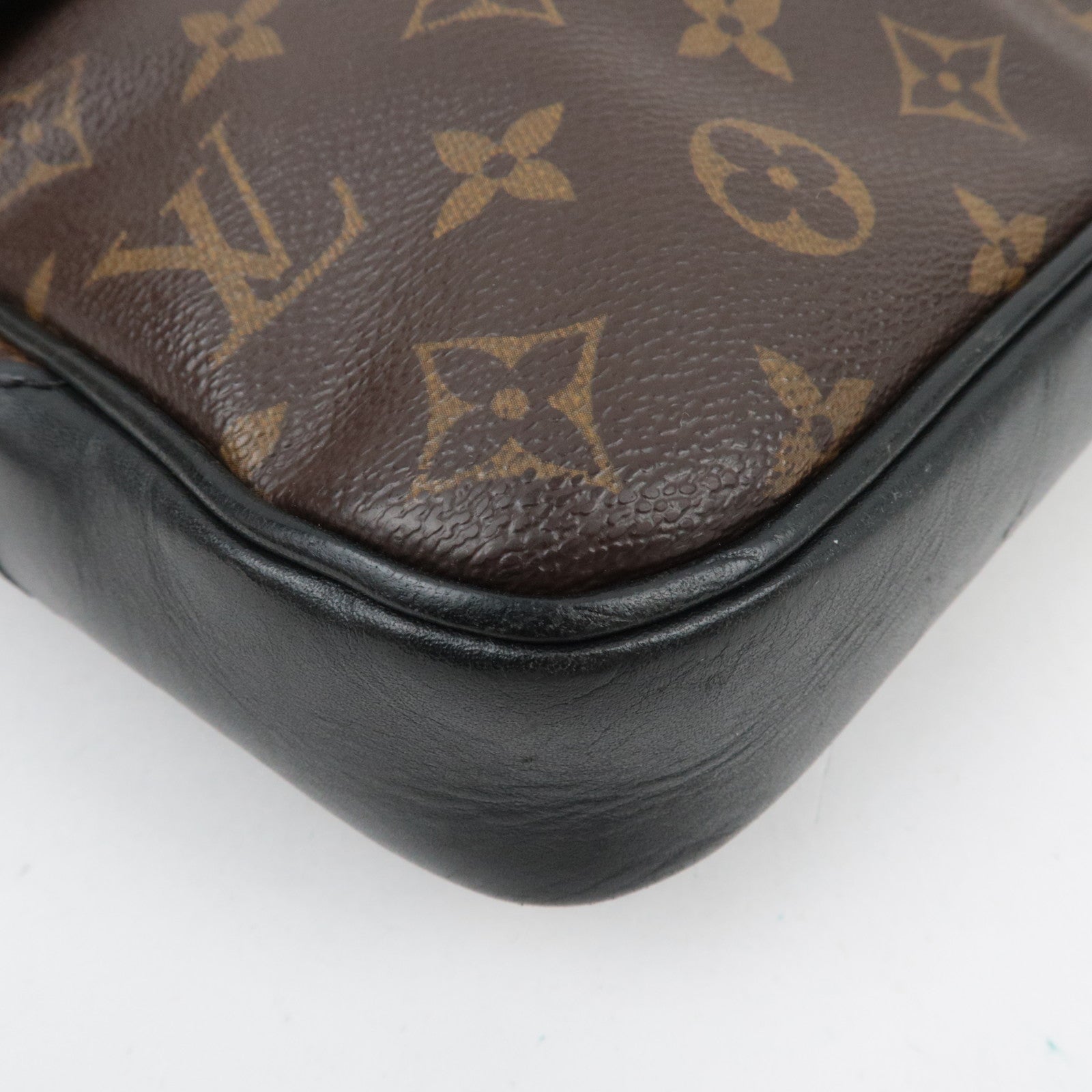 Louis Vuitton Monogram Macassar Bass MM Shoulder Bag M56715 AA4059
